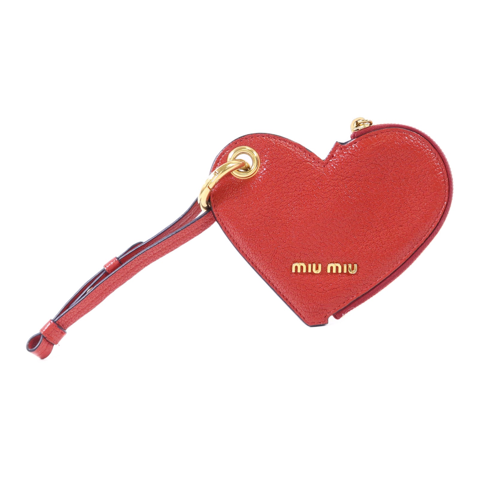 Miu Miu 牛皮皮革Coin Case金扣零錢包