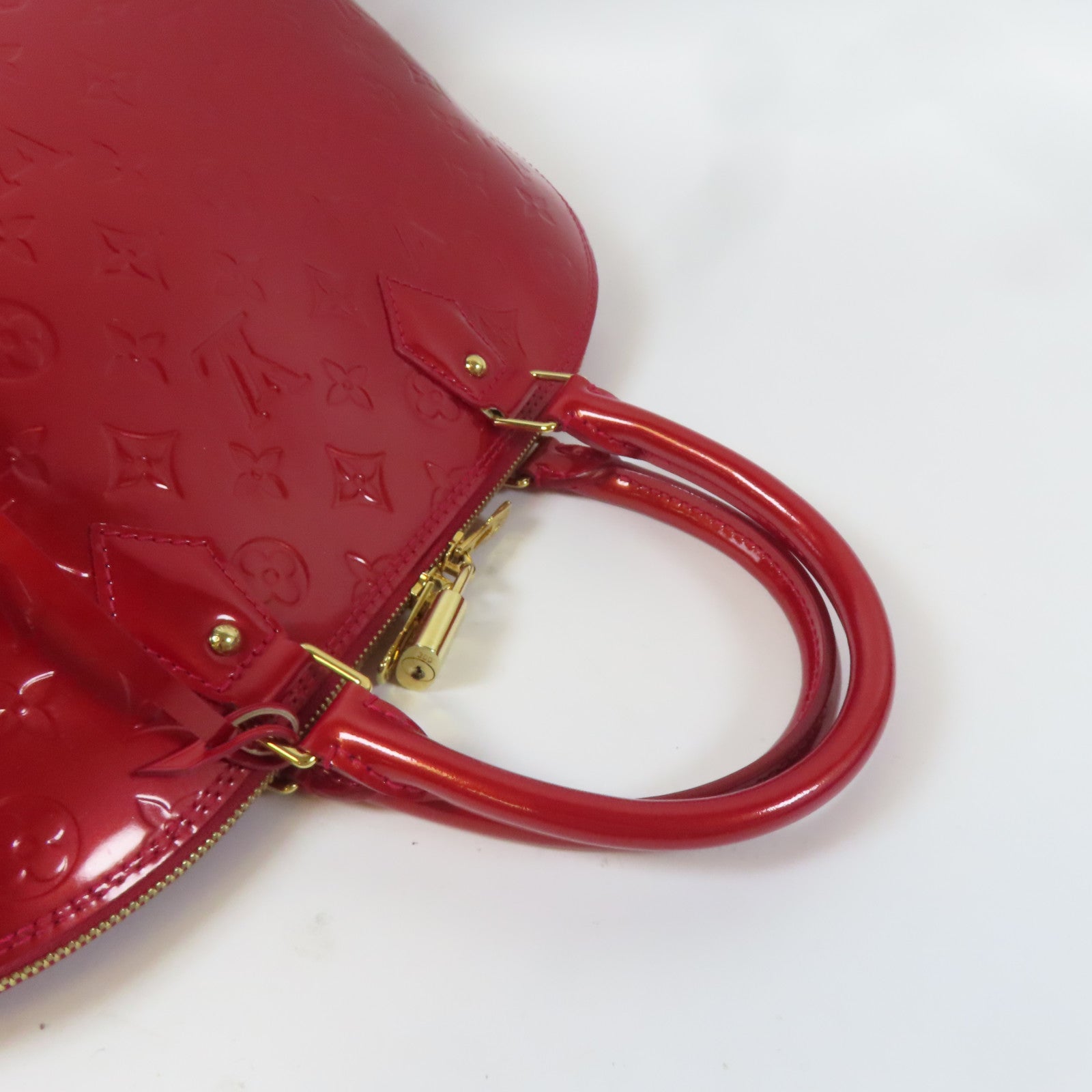 LOUIS VUITTON 【激減優惠】Venis Alma GM金扣手挽袋紅色