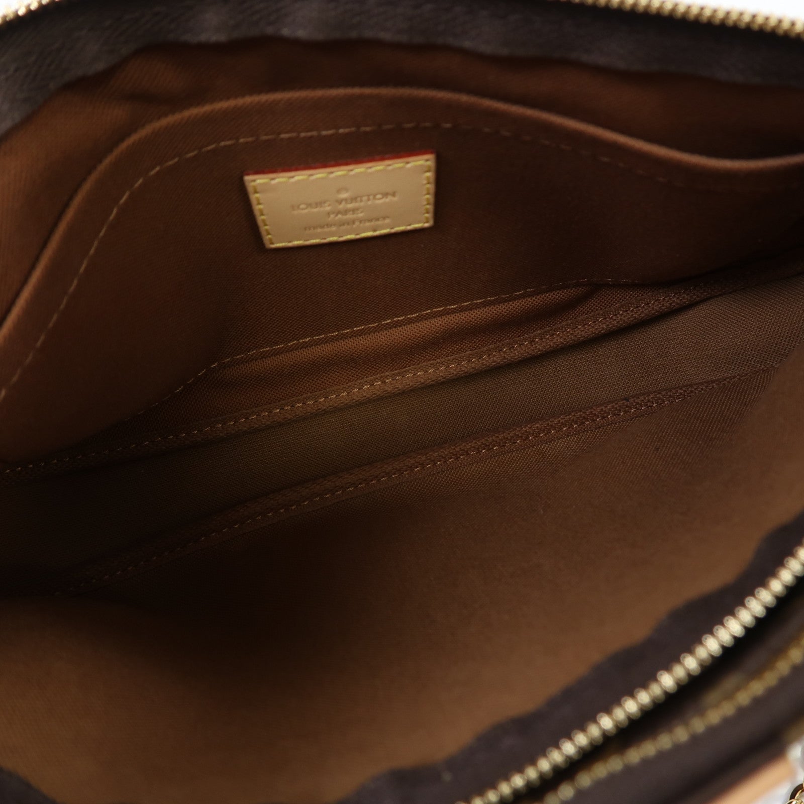 LOUIS VUITTON Monogram Multi Pochette Accessoires 金扣肩背袋啡色