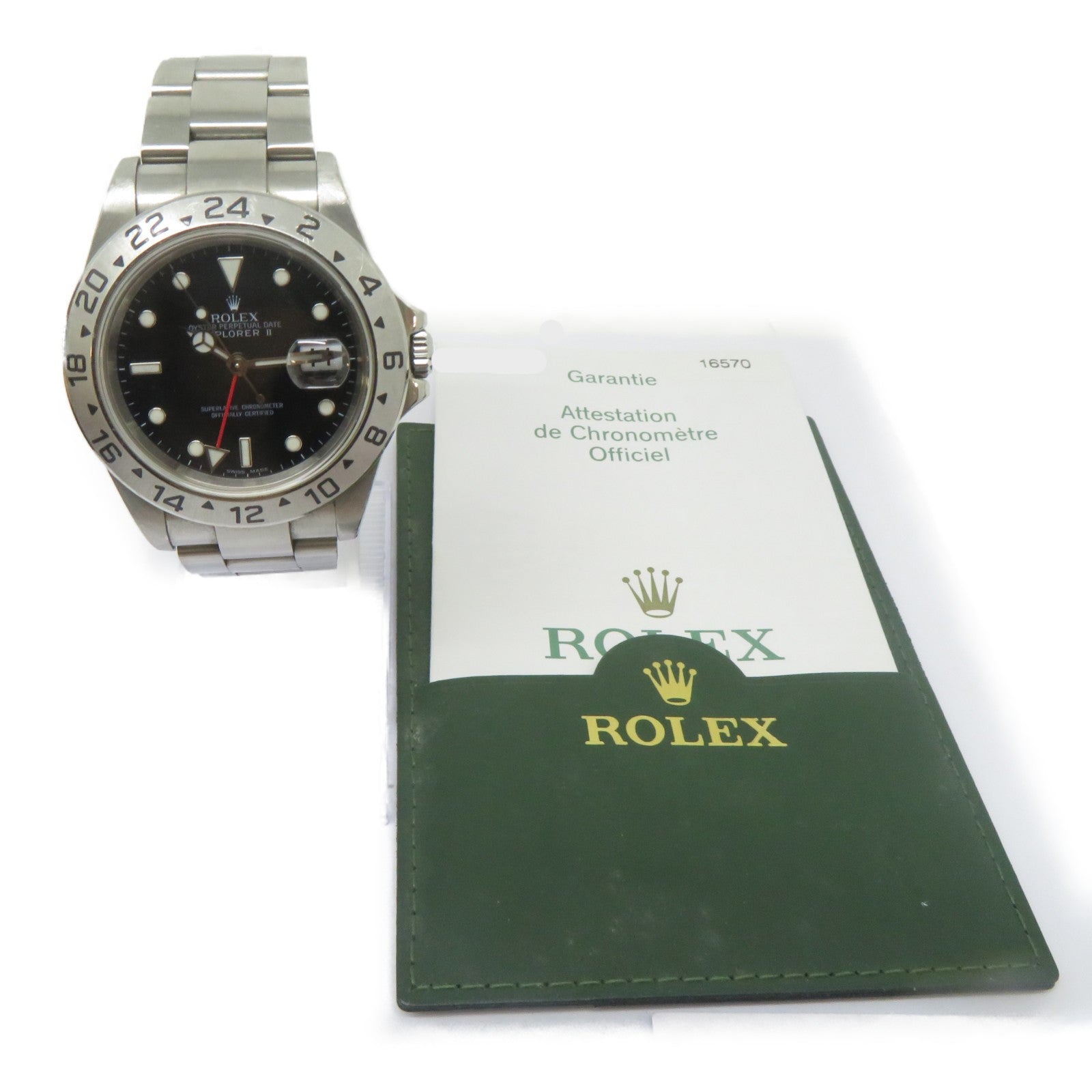 ROLEX ExplorerⅡ不鏽鋼手錶自動機芯黑色