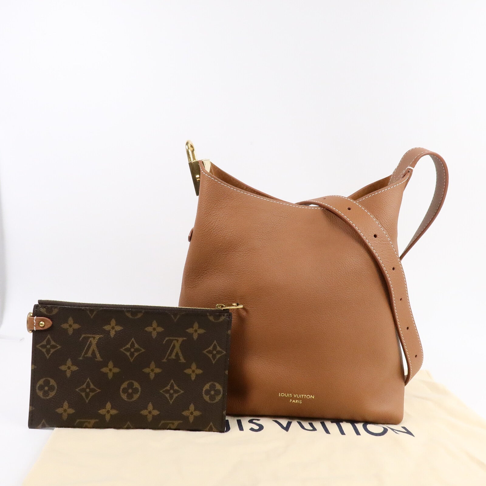 LOUIS VUITTON 牛皮皮革Low Key Hobo PM肩背袋
