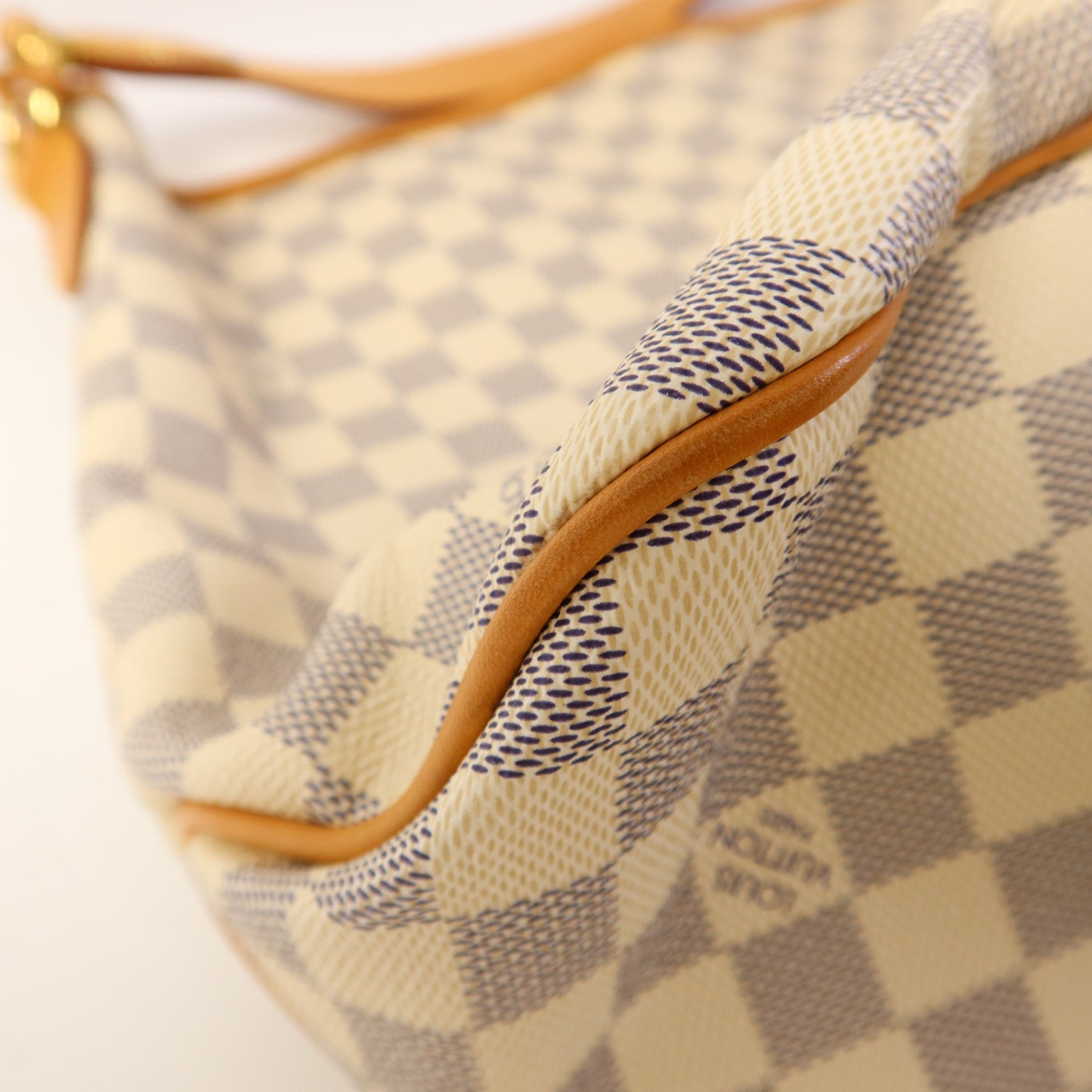 LOUIS VUITTON 【激減優惠】Damier Azur Delightful MM金扣肩背袋