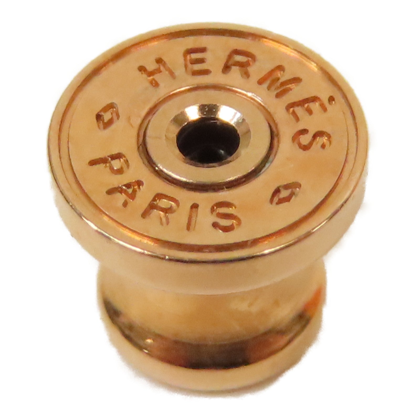 HERMES 金屬Mini Pop H耳環金色/粉紅色