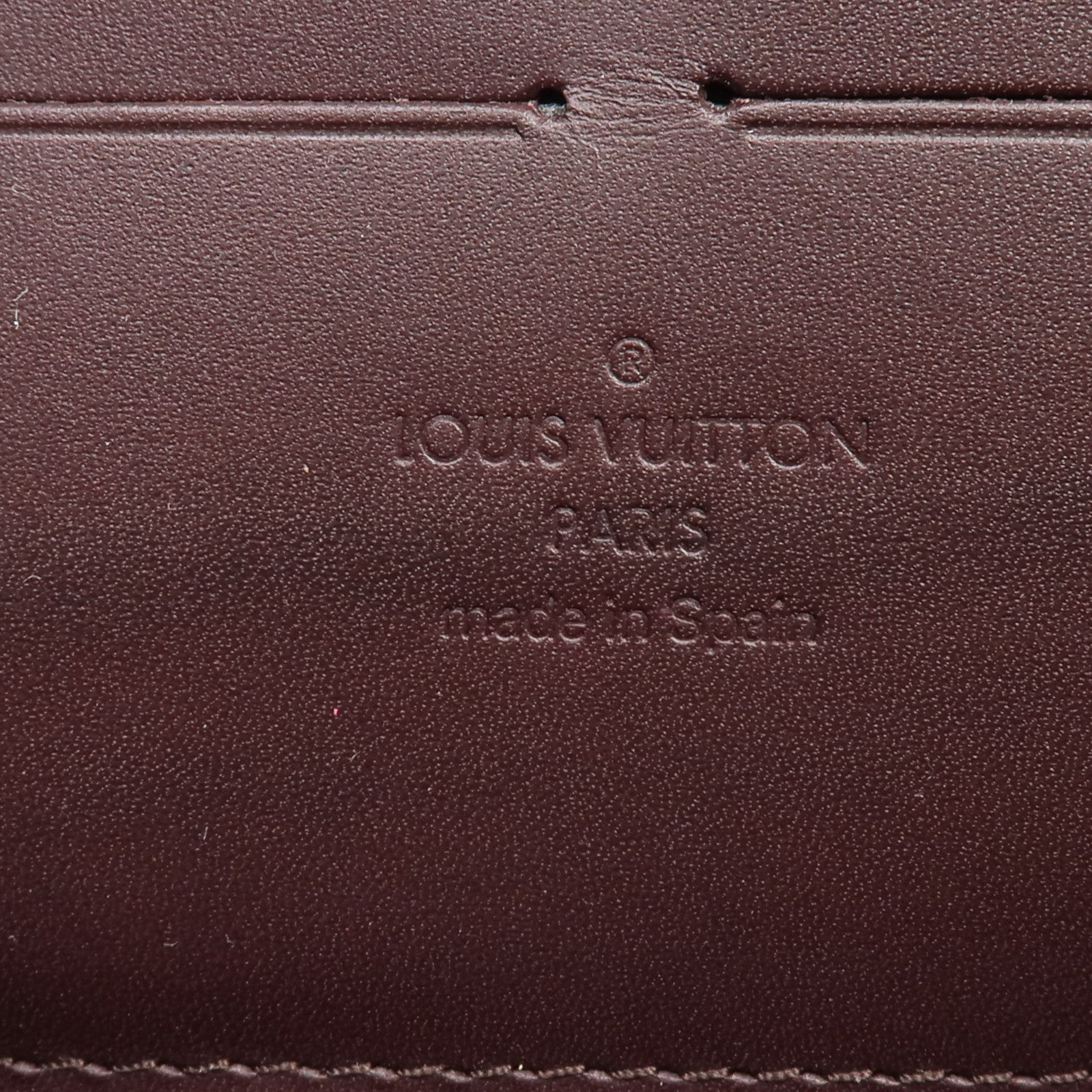 LOUIS VUITTON Monogram Vernis Zippy Long Wallet長錢包Amarante