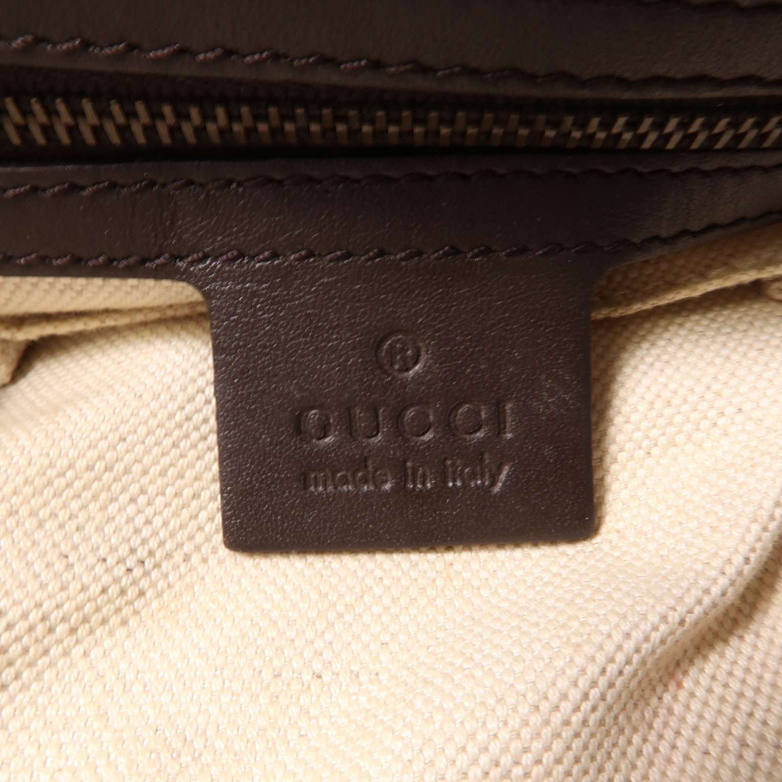 GUCCI 帆布Shoulder Bag金扣肩背袋啡色