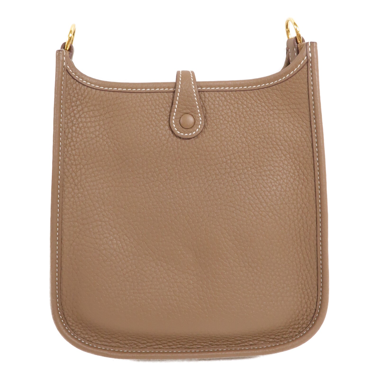 HERMES Clemence皮革Evelyne TPM肩背袋Etoupe