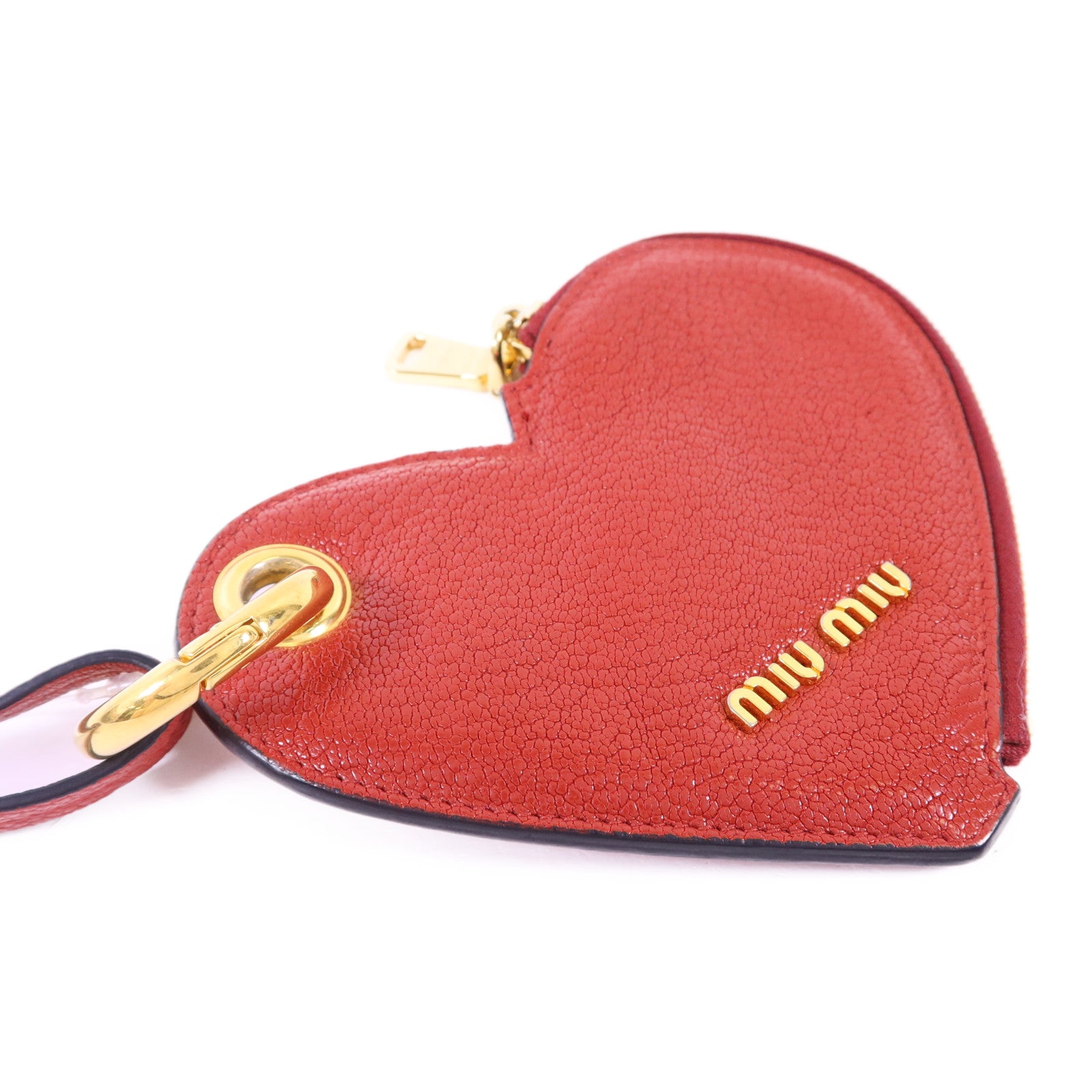 Miu Miu 牛皮皮革Coin Case金扣零錢包