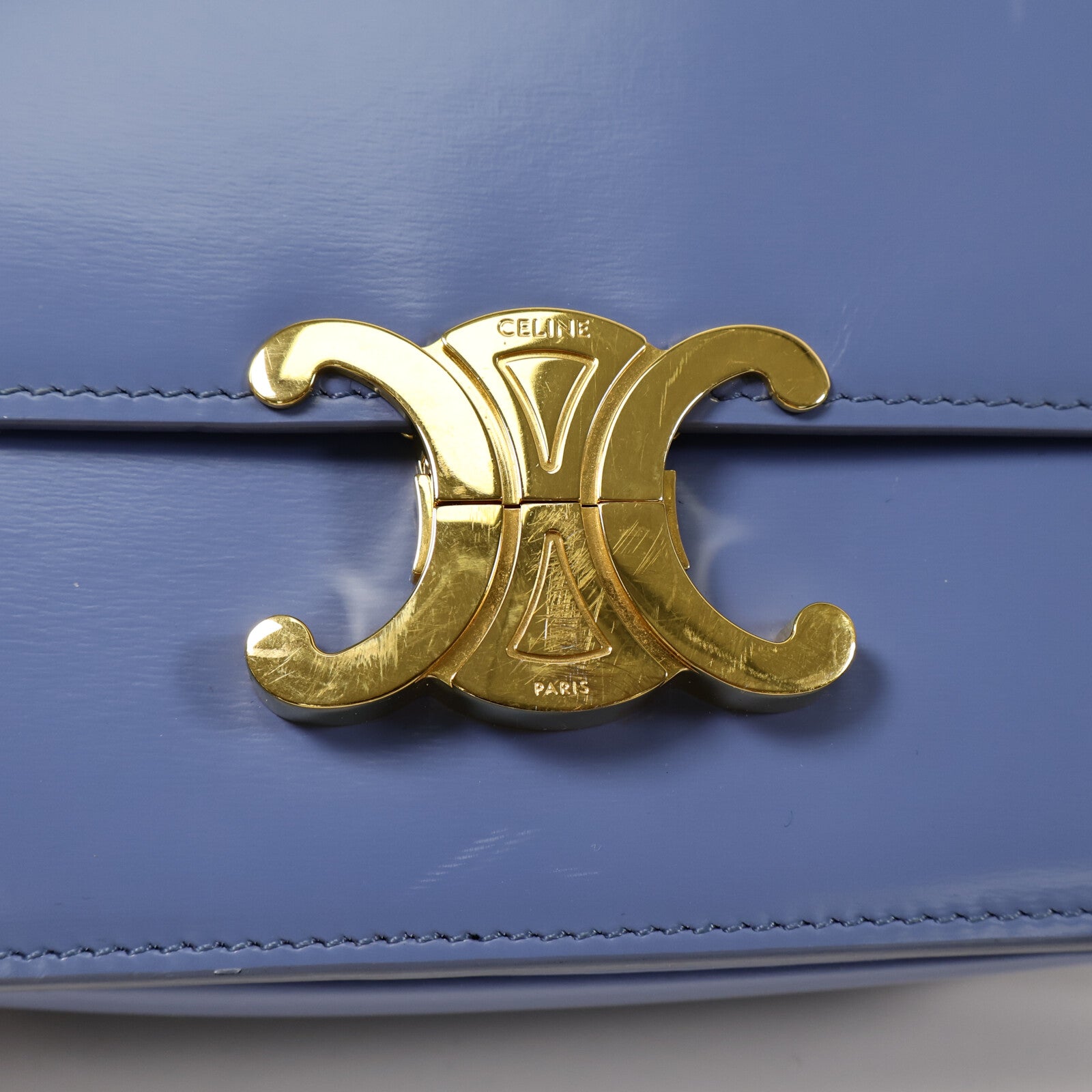 CELINE 牛皮皮革Teen Triomphe肩背袋