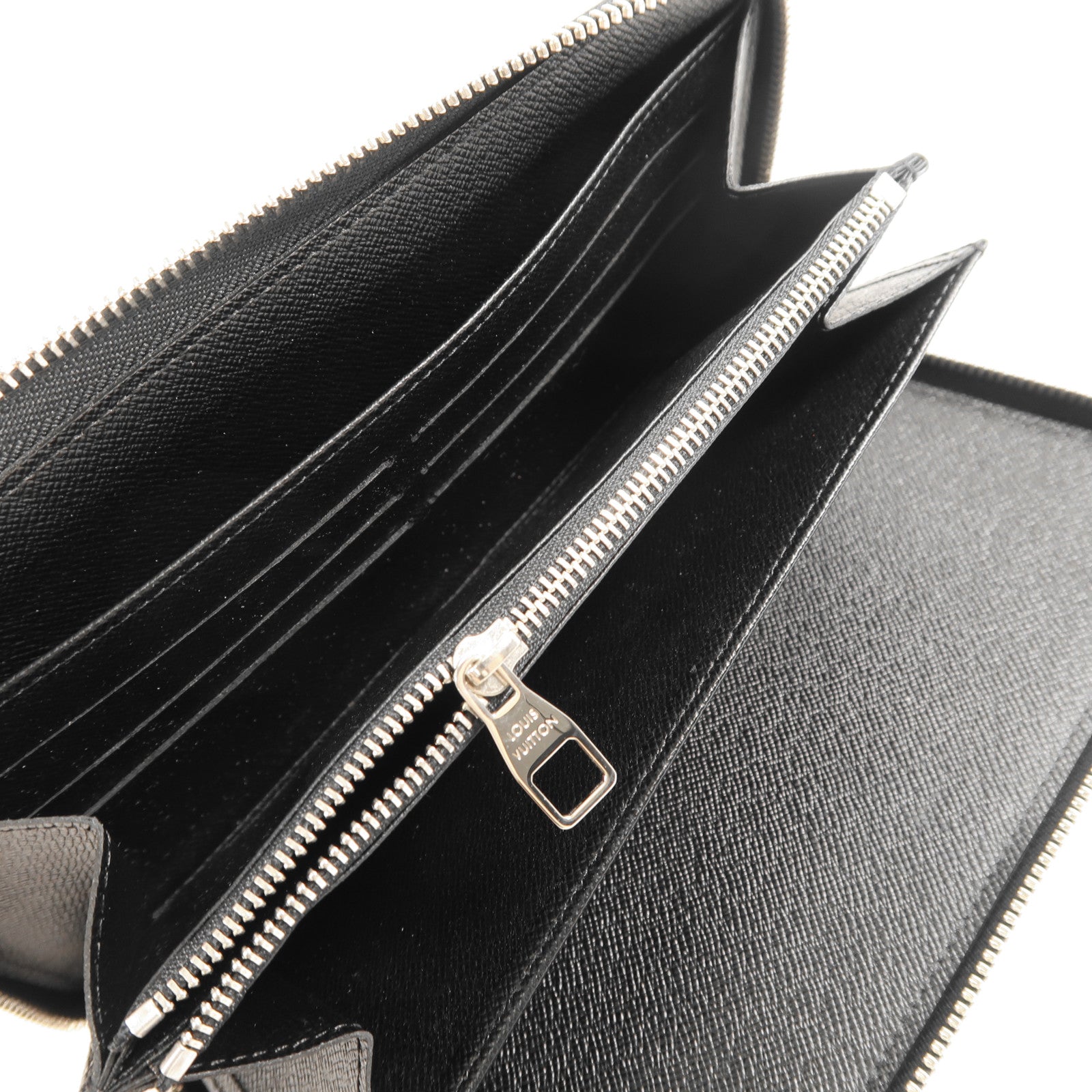 LOUIS VUITTON Damier Graphite Zippy Organizer Wallet銀扣長錢包