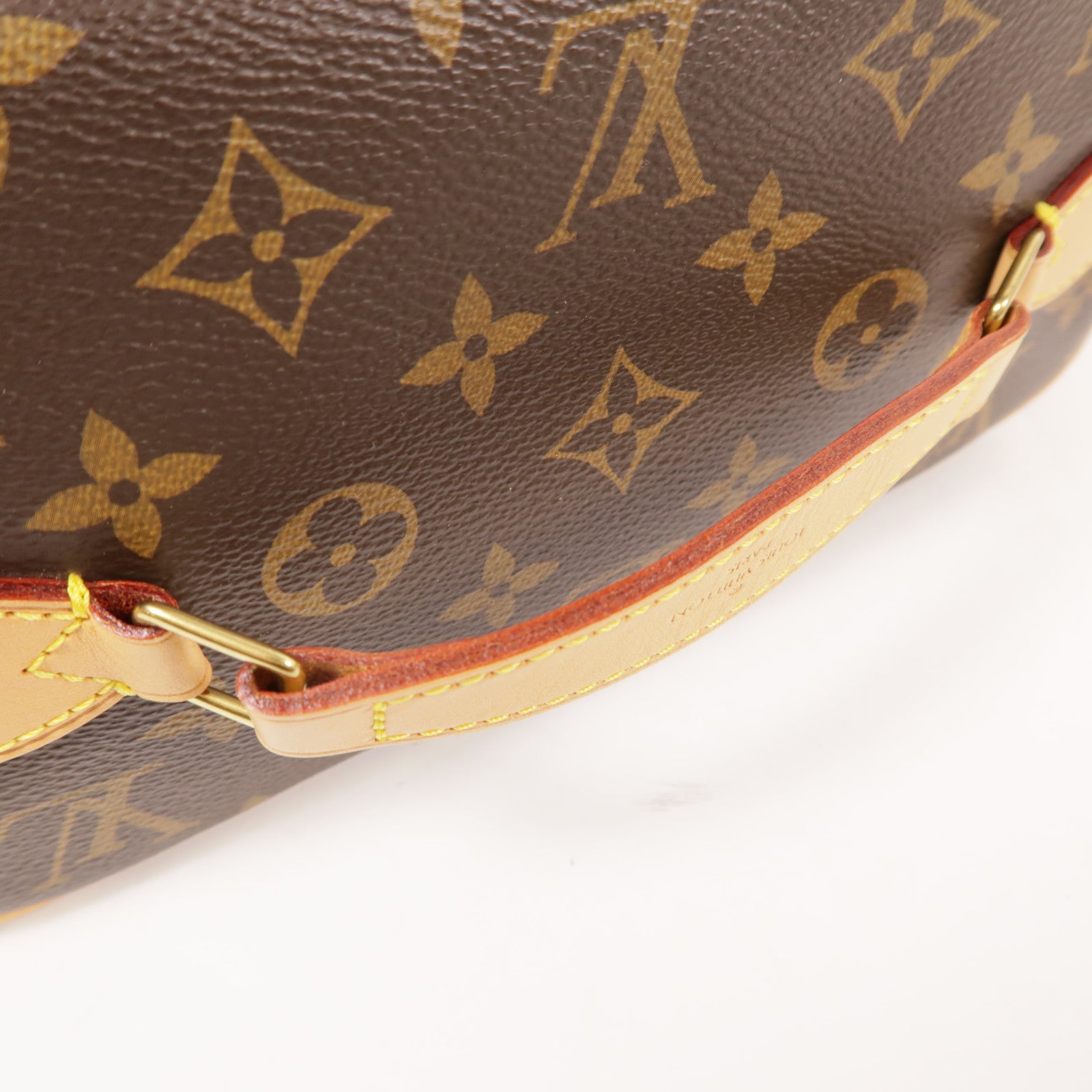 LOUIS VUITTON Monogram Nice BB金扣手挽袋棕色