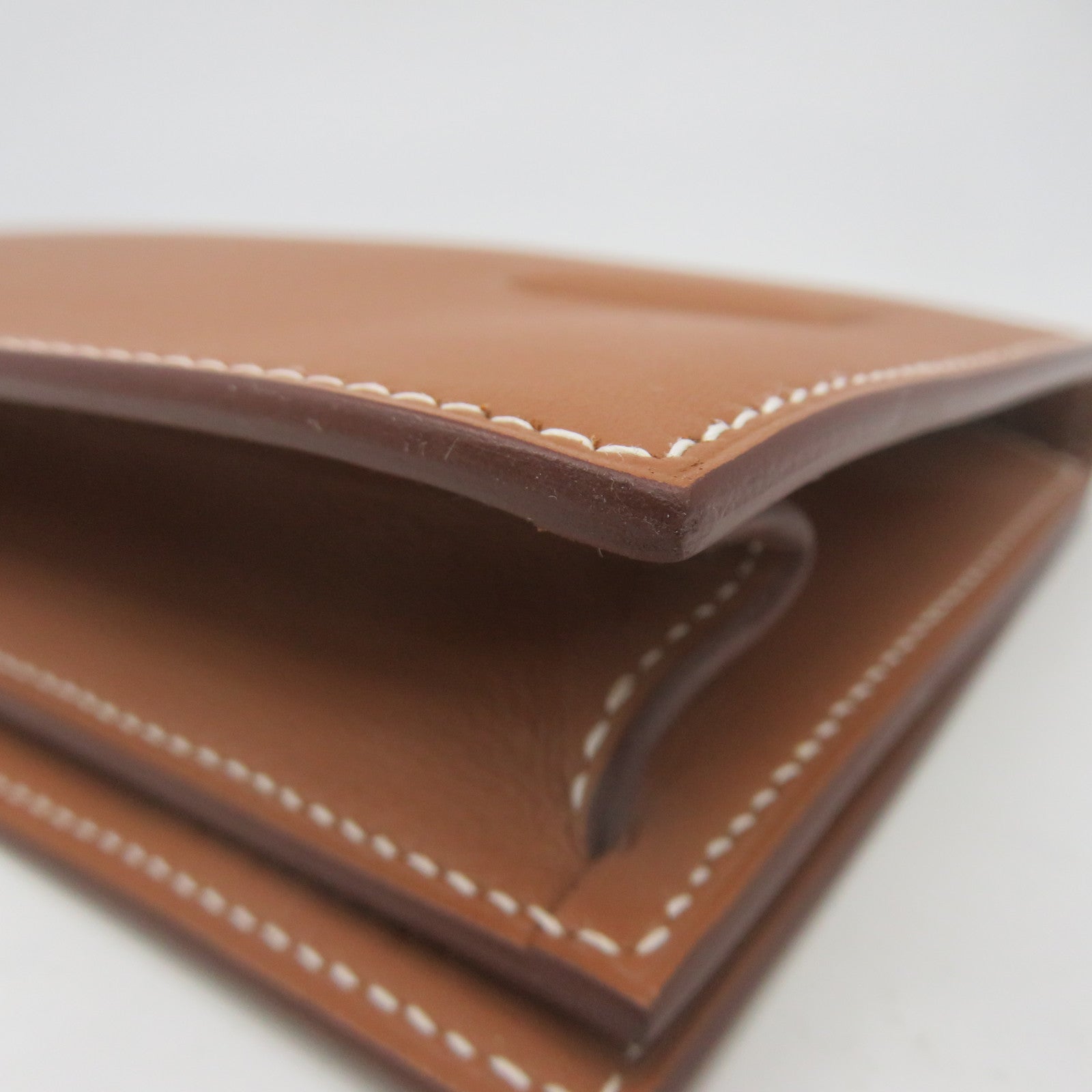 HERMES 【清倉大減價】Swift皮革Shadow Kelly Clutch手提包金色