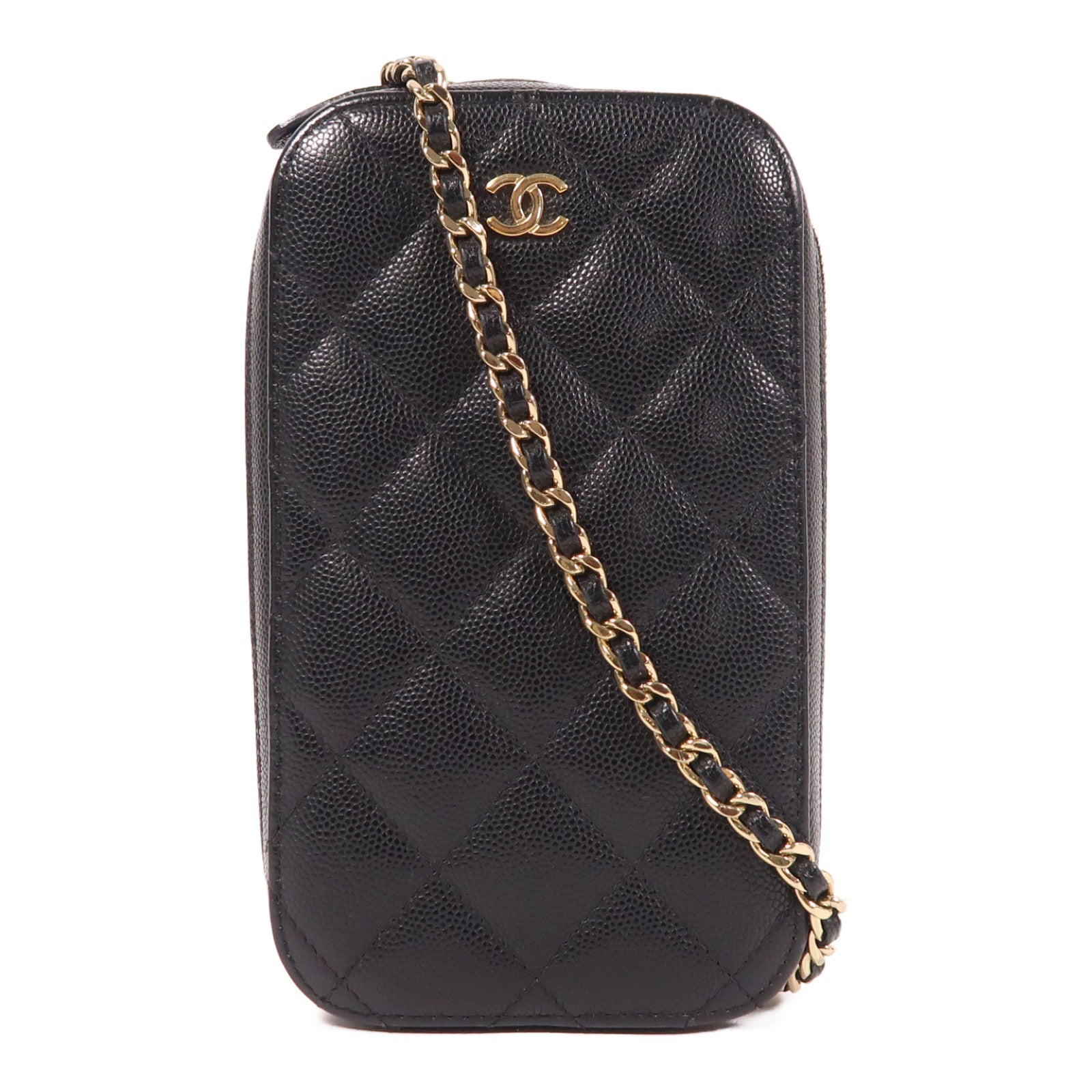 CHANEL 【激減優惠】牛皮皮革Shoulder Bag金扣鏈帶肩背袋
