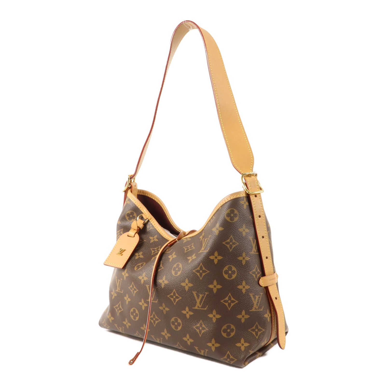 LOUIS VUITTON Monogram CarryAll PM金扣肩背袋