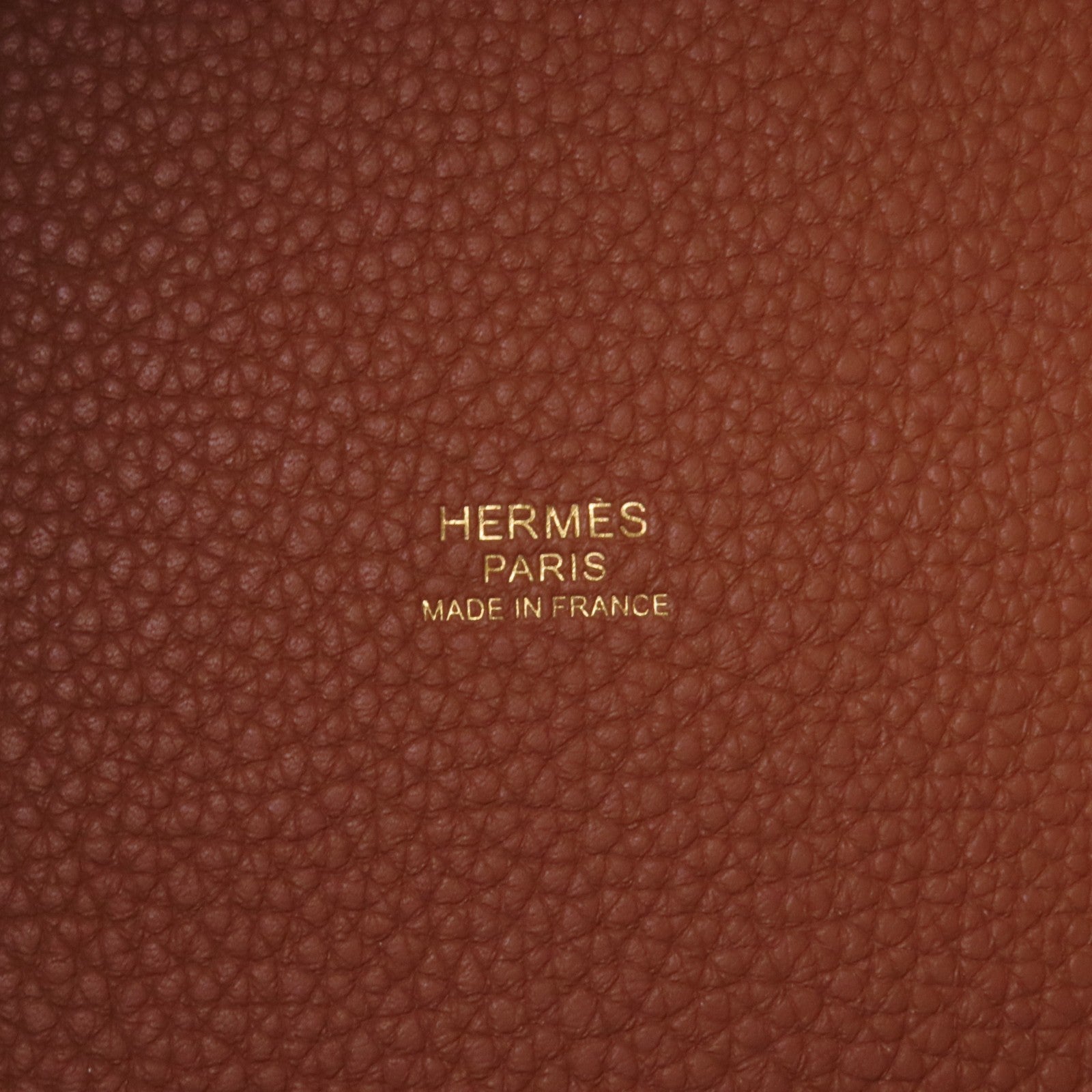 HERMES Clemence皮革Picotin PM金扣手挽袋