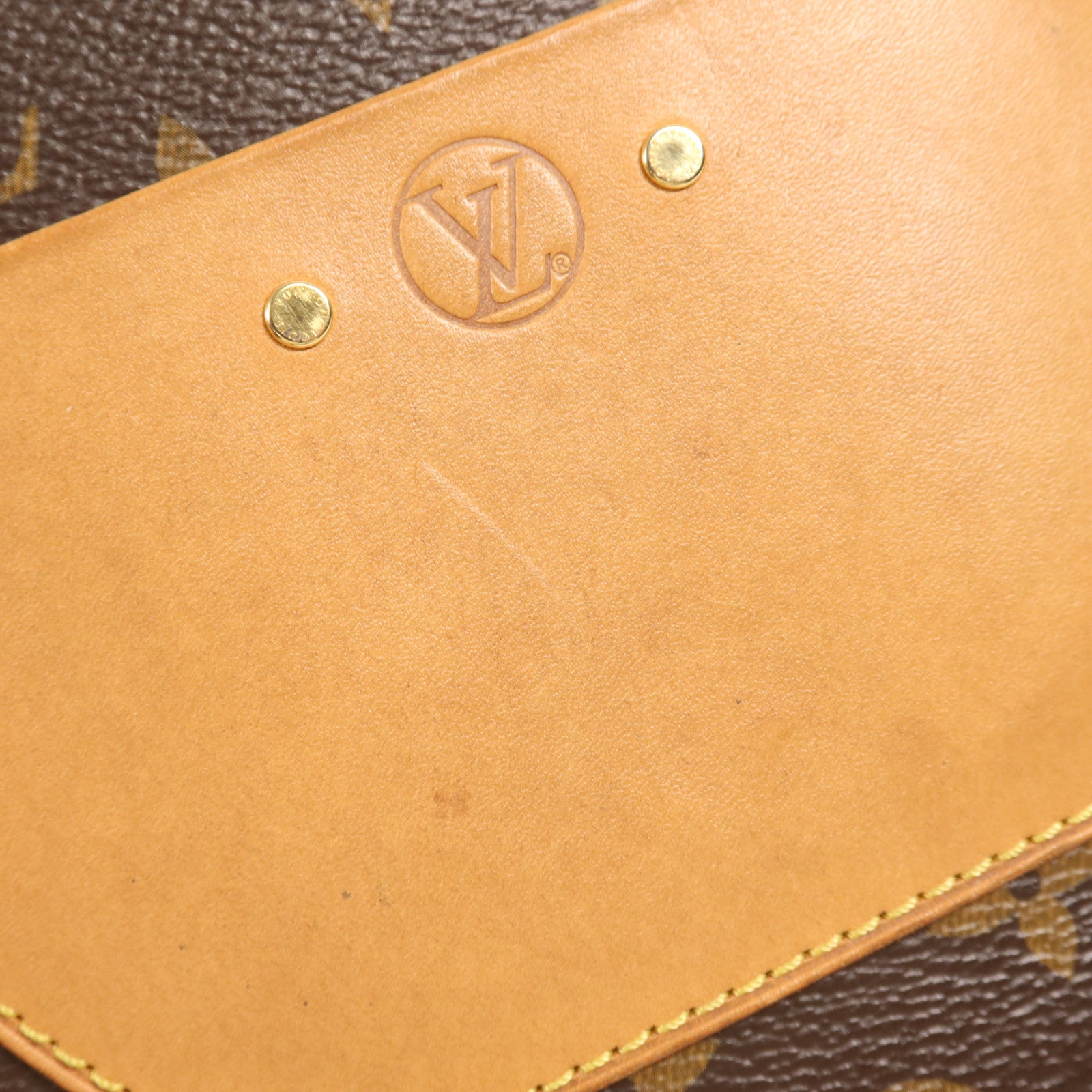 LOUIS VUITTON Monogram Boite Chapeau Souple MM金扣肩背袋