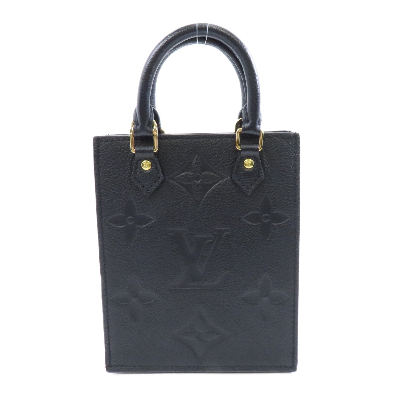 LOUIS VUITTON 【激減優惠】Monogram Empreinte Petit Sac Plat金扣手挽肩背兩用袋黑色