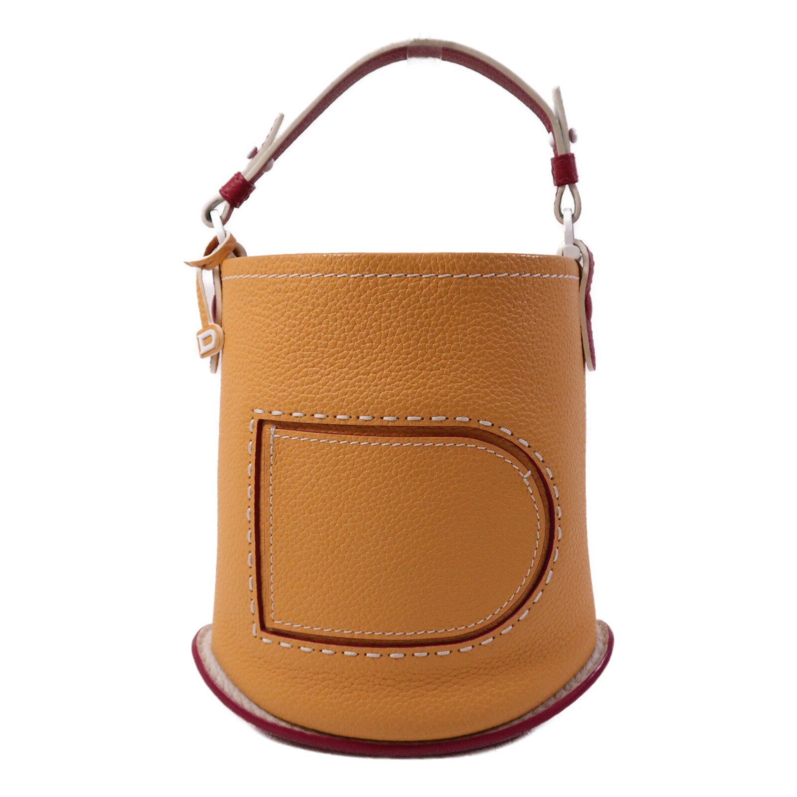 Delvaux 【激減優惠】Taurillon Soft Pin Mini Bucket手挽袋