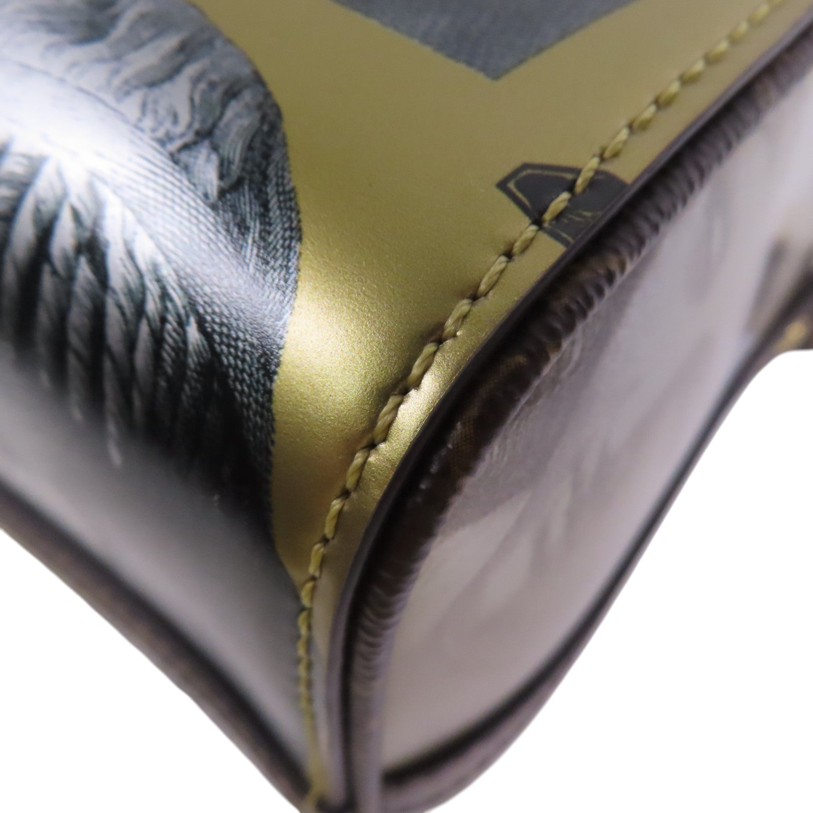 LOUIS VUITTON 塗層帆布Vuitton Fornasetti金扣手挽肩背兩用袋