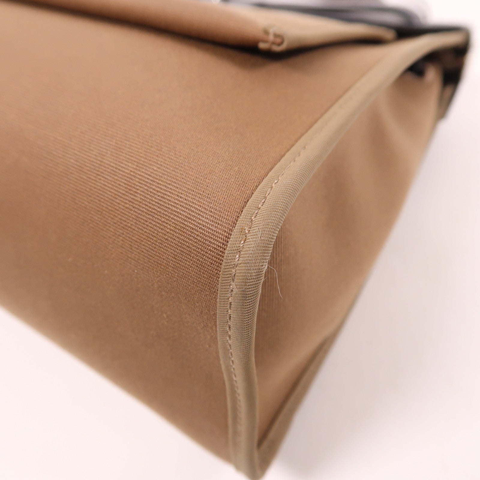 HERMES 【激減優惠】帆布Herbag 31 PM銀扣手挽肩背兩用袋
