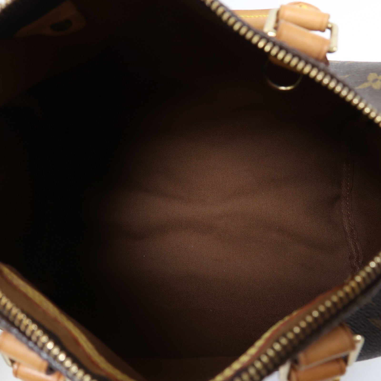 LOUIS VUITTON Monogram Speedy 25金扣手挽袋啡色