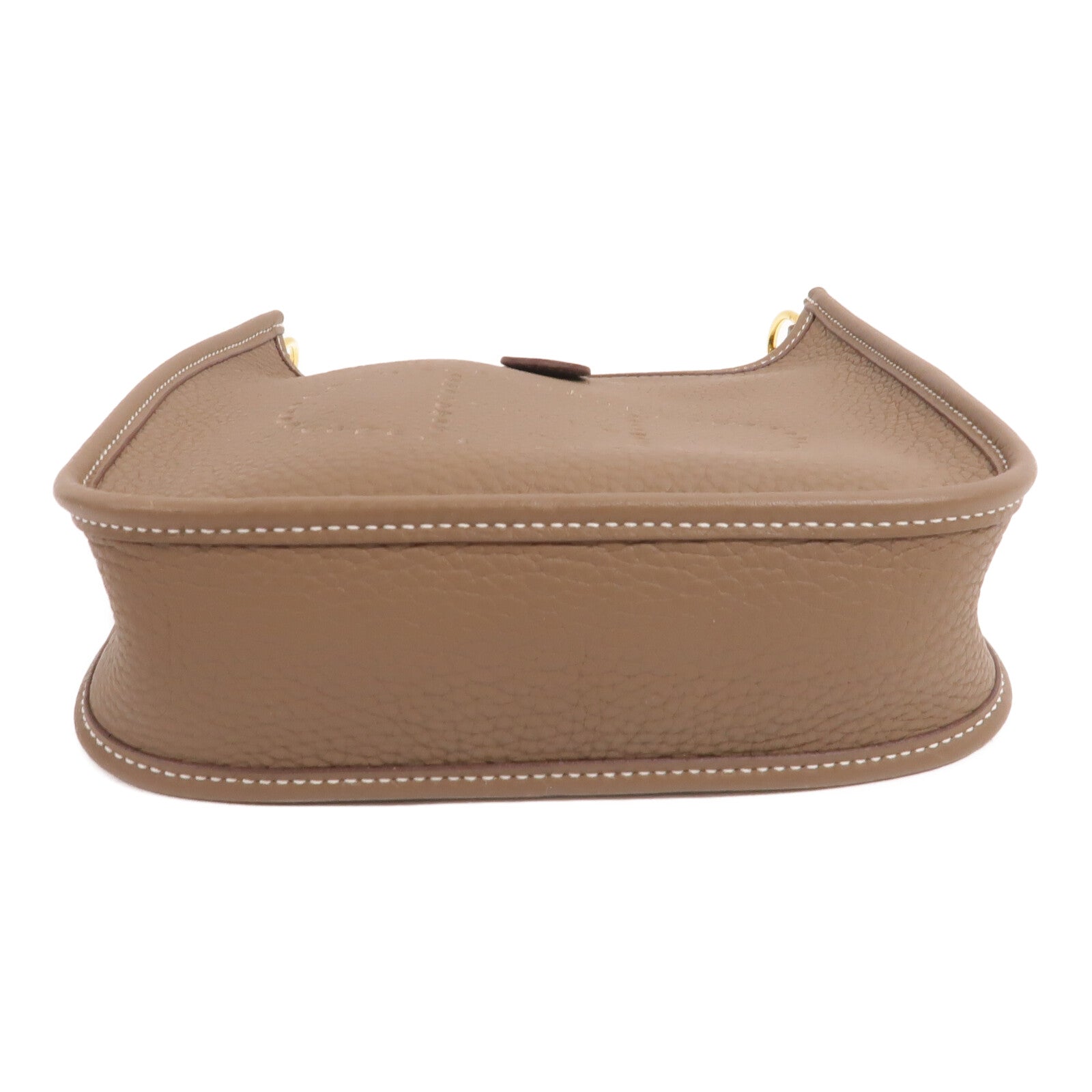 HERMES Clemence皮革Evelyne TPM肩背袋Etoupe