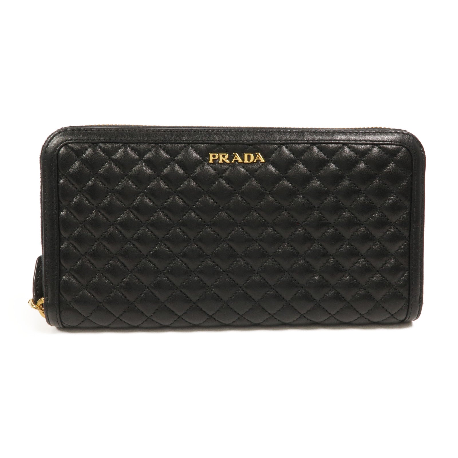PRADA 牛皮皮革Zipper Long Wallet長錢包