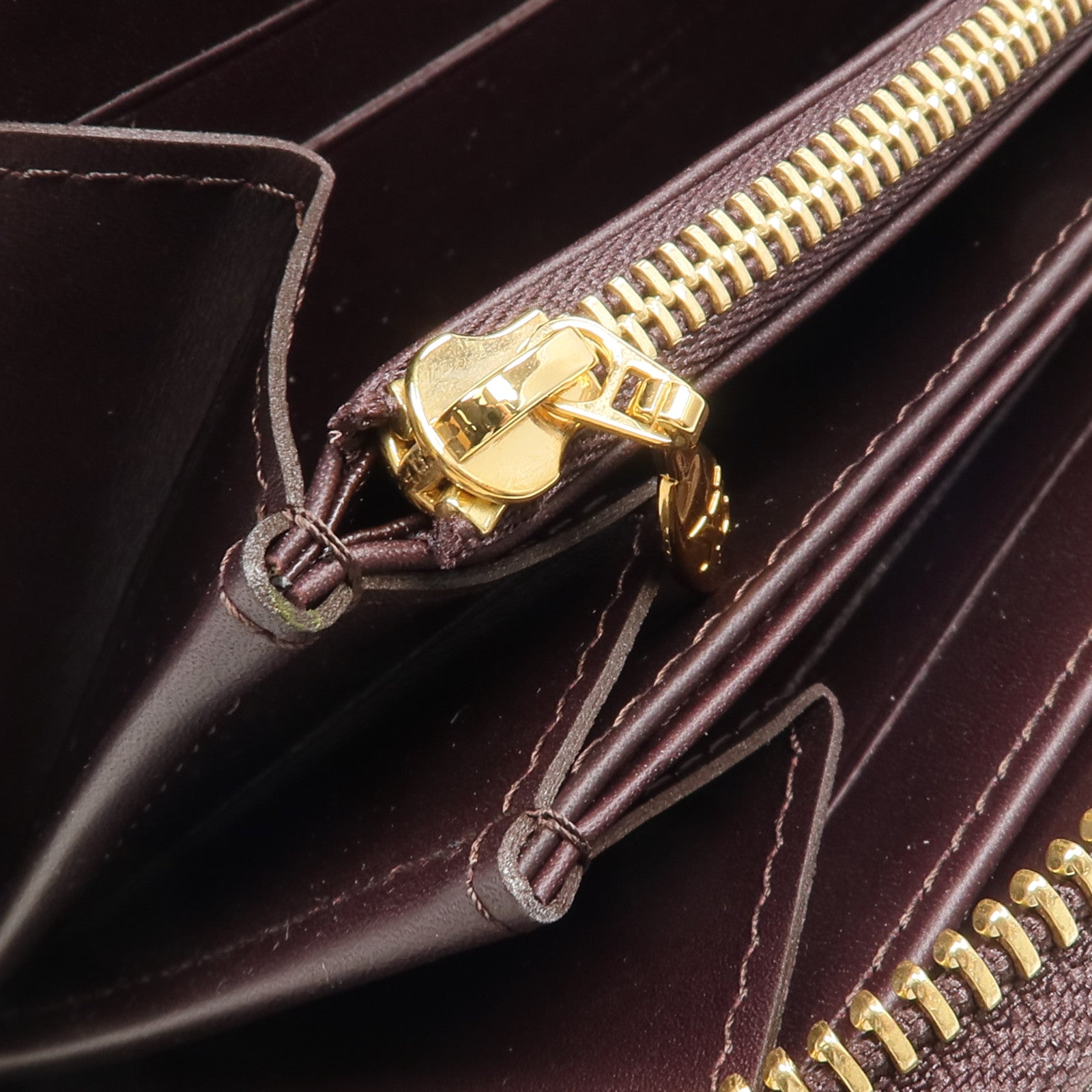 LOUIS VUITTON Monogram Vernis Zippy Long Wallet長錢包Amarante