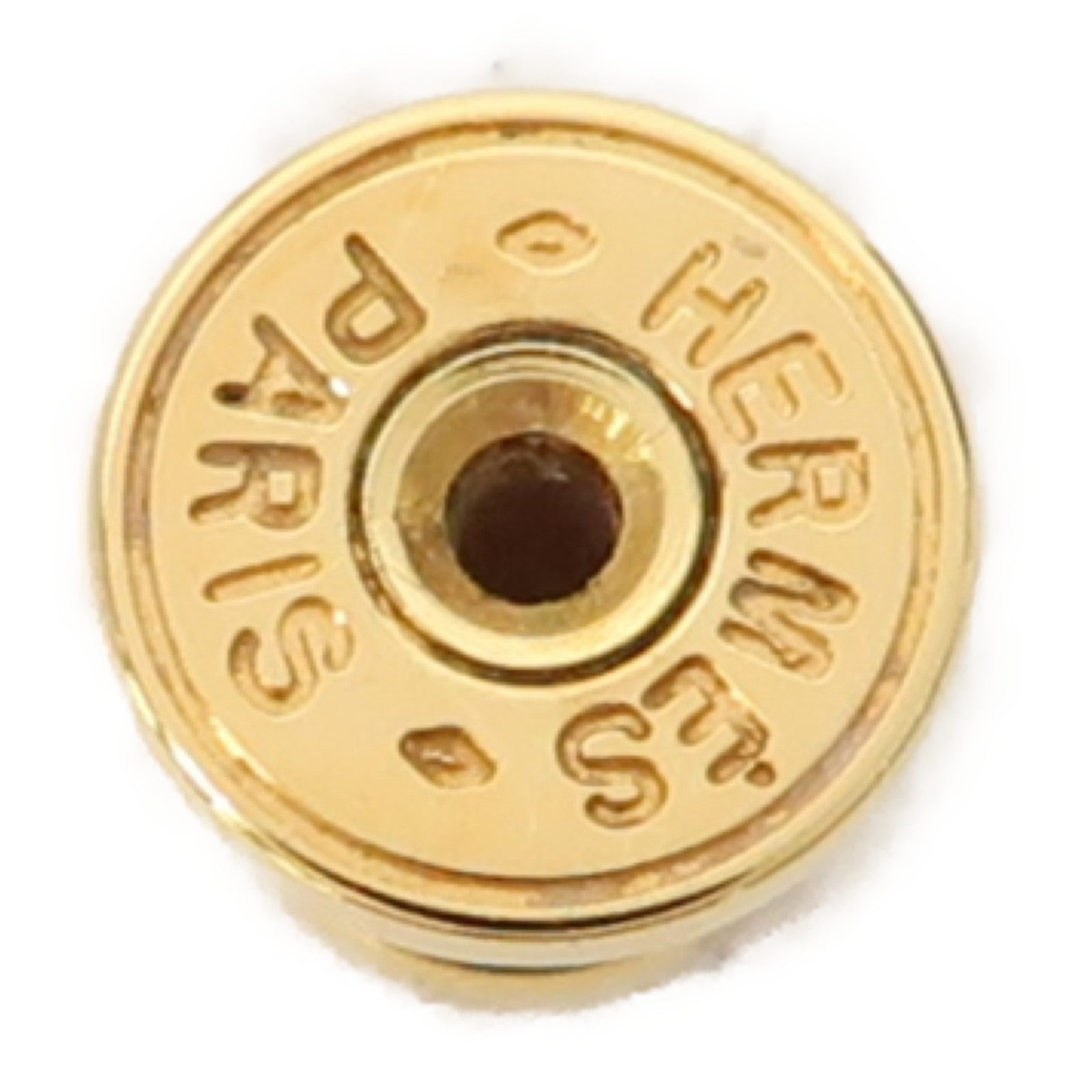 HERMES 金屬Cage D'H Earrings耳環黑色/金色