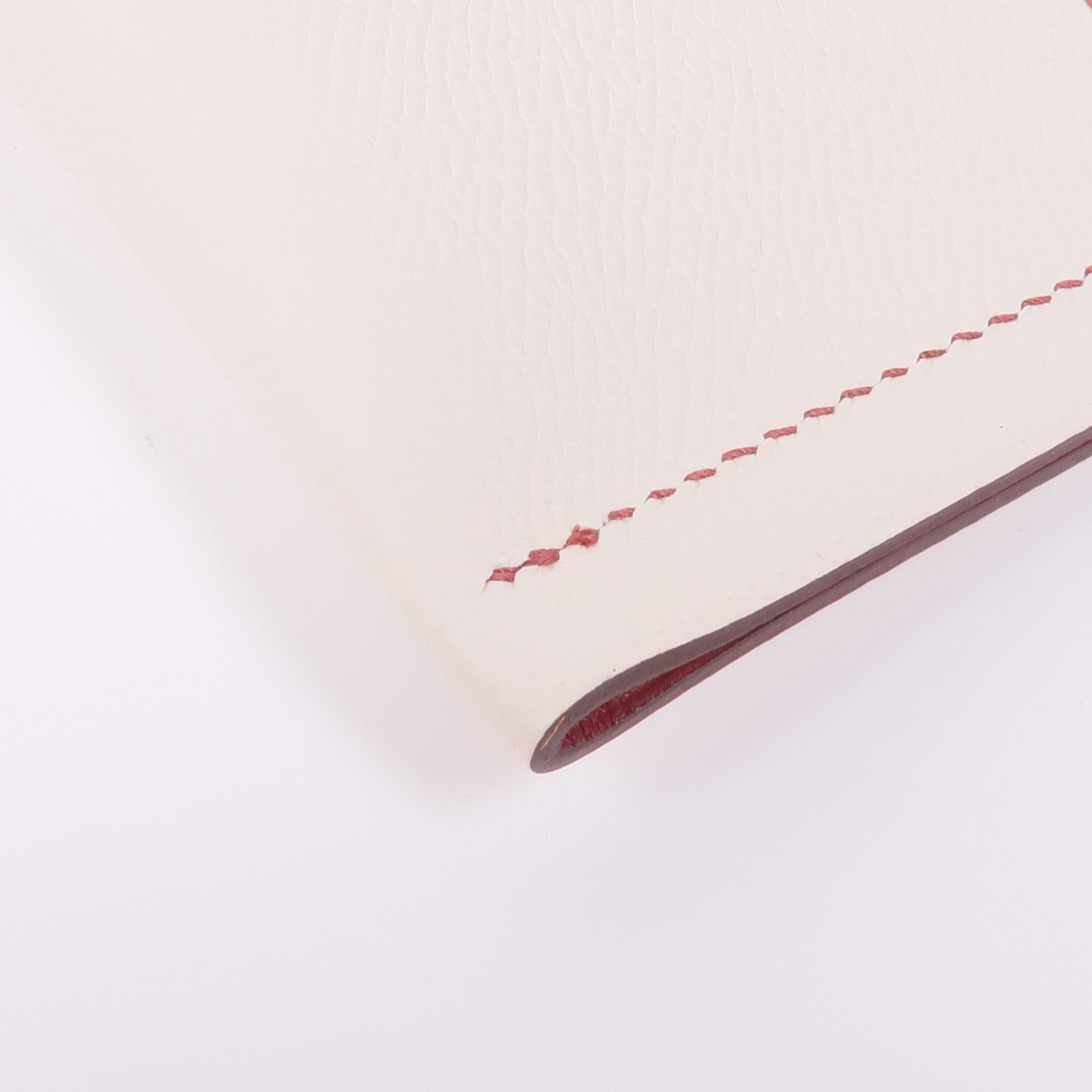 HERMES Epsom皮革H Sellier Glasses Case銀扣眼鏡盒Craie