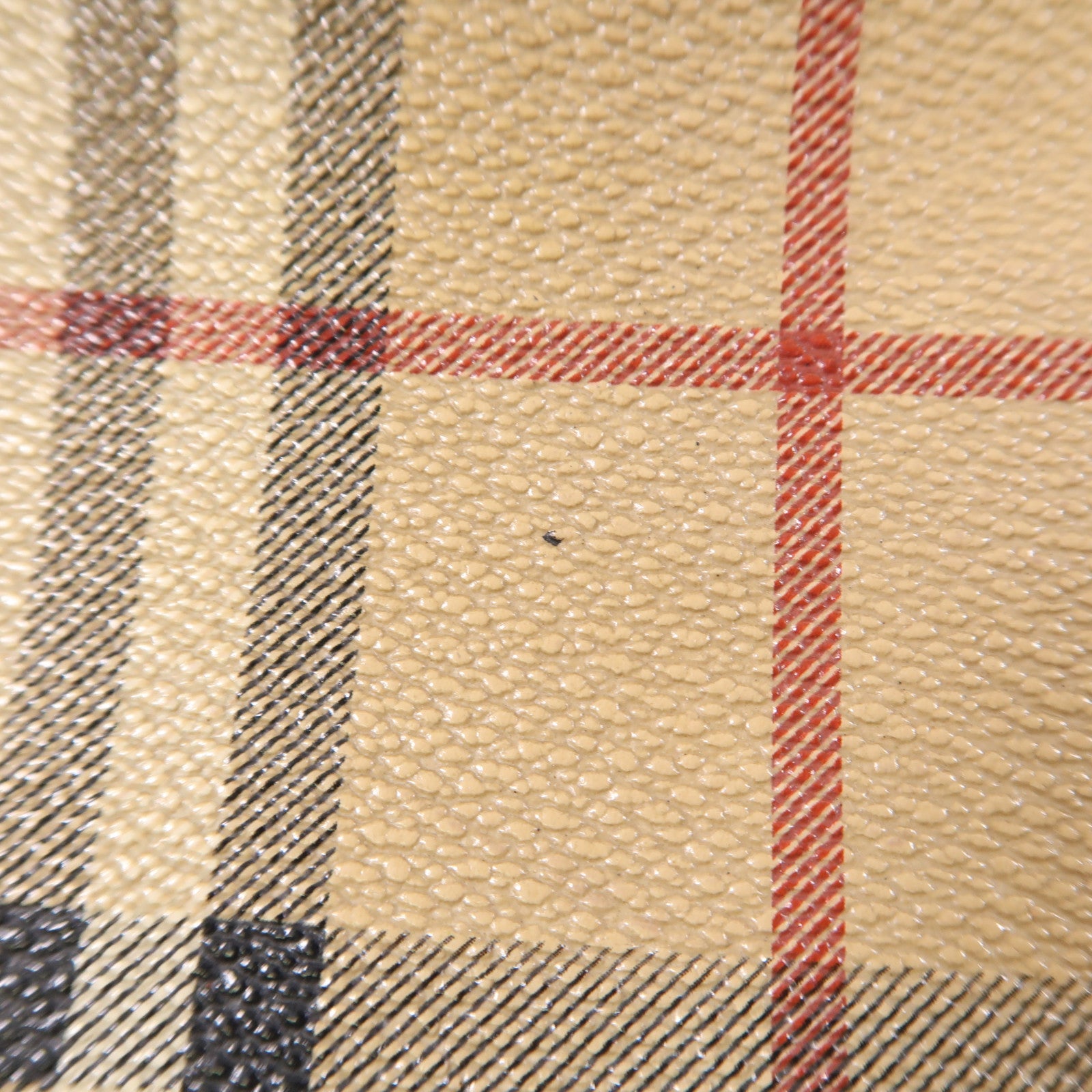 BURBERRY 塗層帆布/牛皮皮革Tote Bag銀扣手挽袋