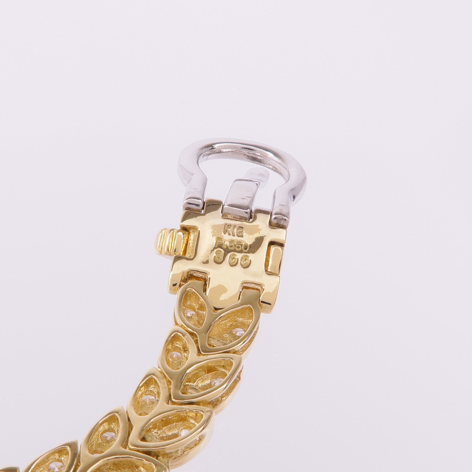 JEWELRY 【激減優惠】18K黃金/PT850鉑金Diamond Bracelet鑽石手鏈