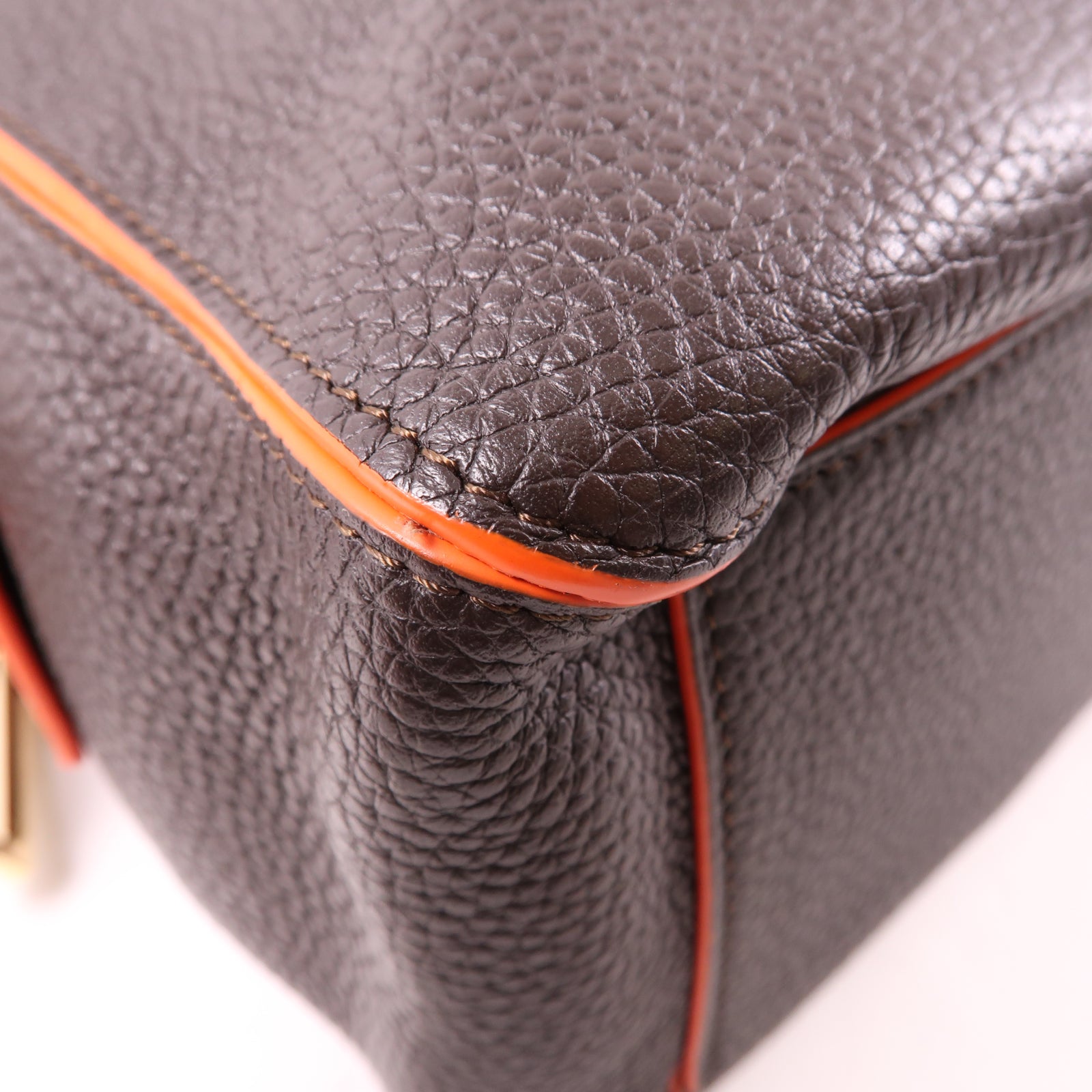 Delvaux 牛皮皮革Cool Box手挽肩背兩用袋棕色