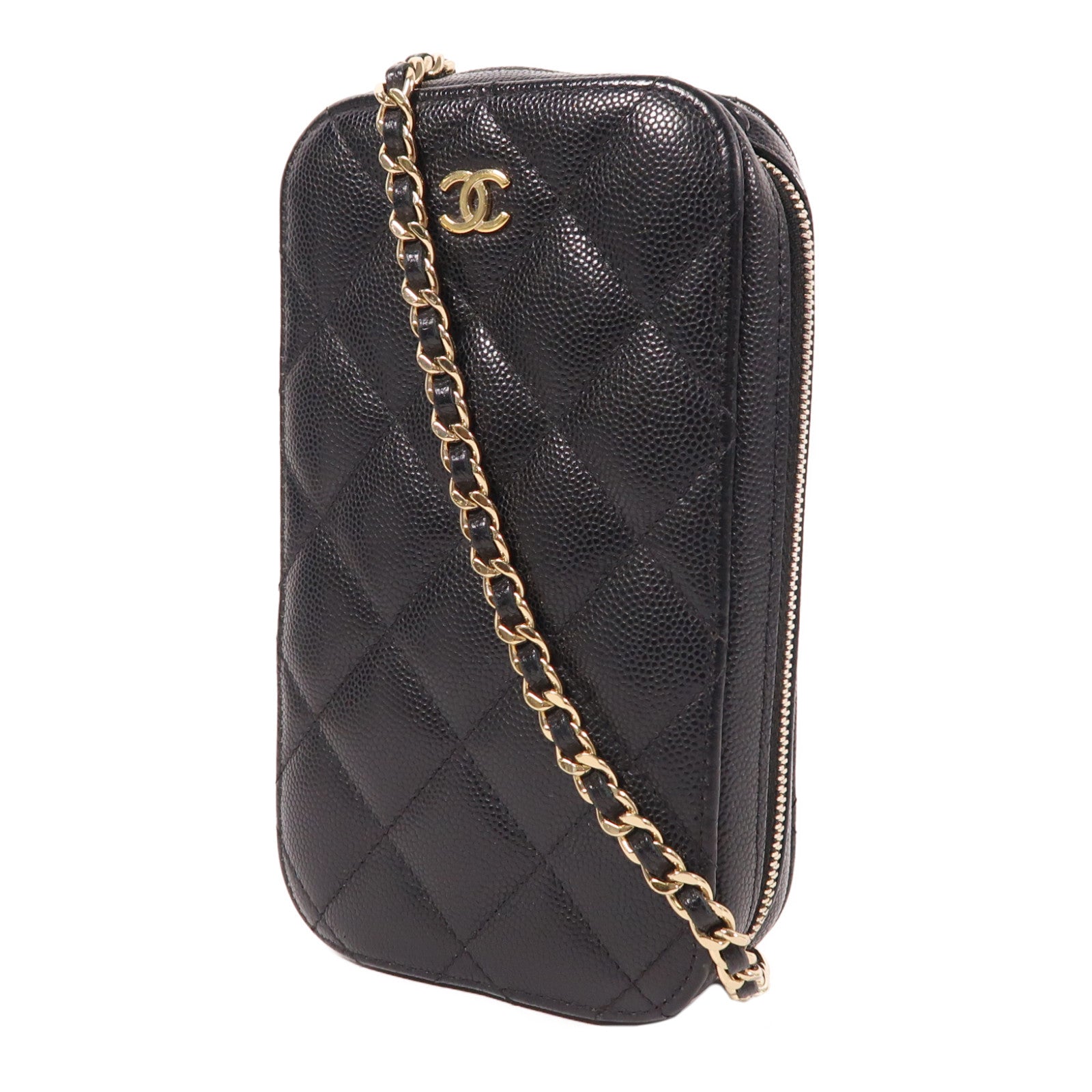 CHANEL 【激減優惠】牛皮皮革Shoulder Bag金扣鏈帶肩背袋