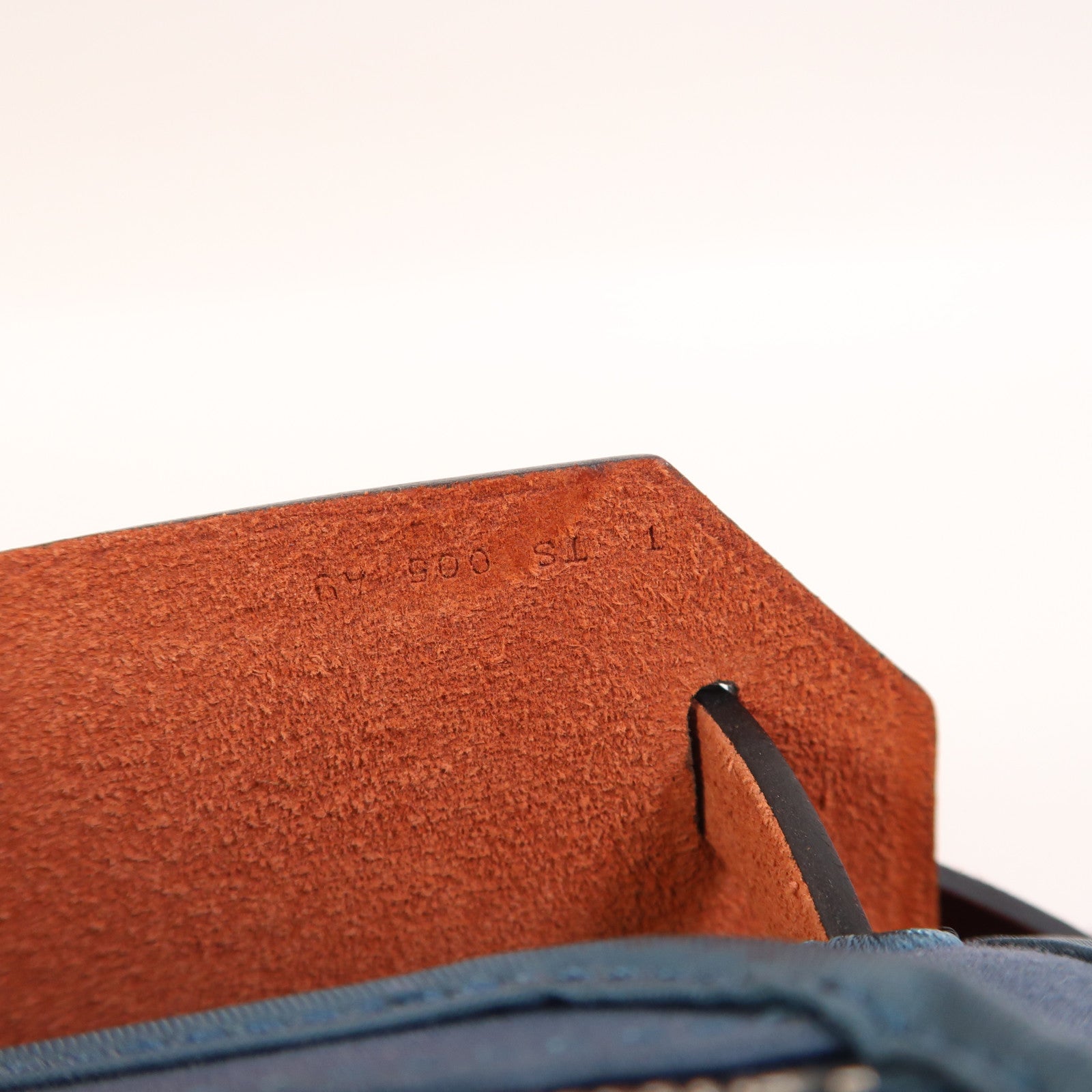HERMES 帆布Herbag PM銀扣手挽肩背兩用袋Bleu Tempete/Rouge H