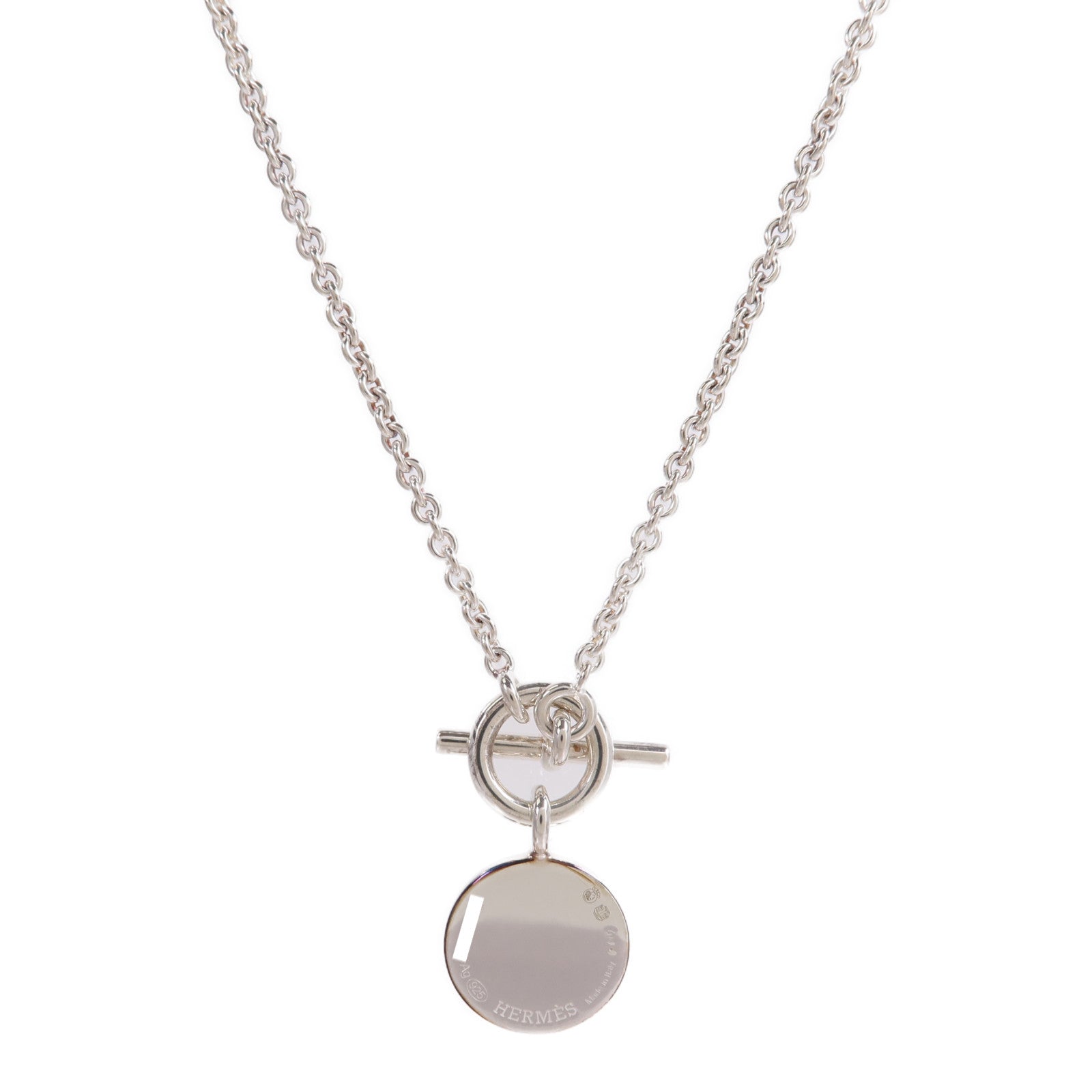 HERMES 925純銀Amulettes Ex-Libris Pendant項鍊