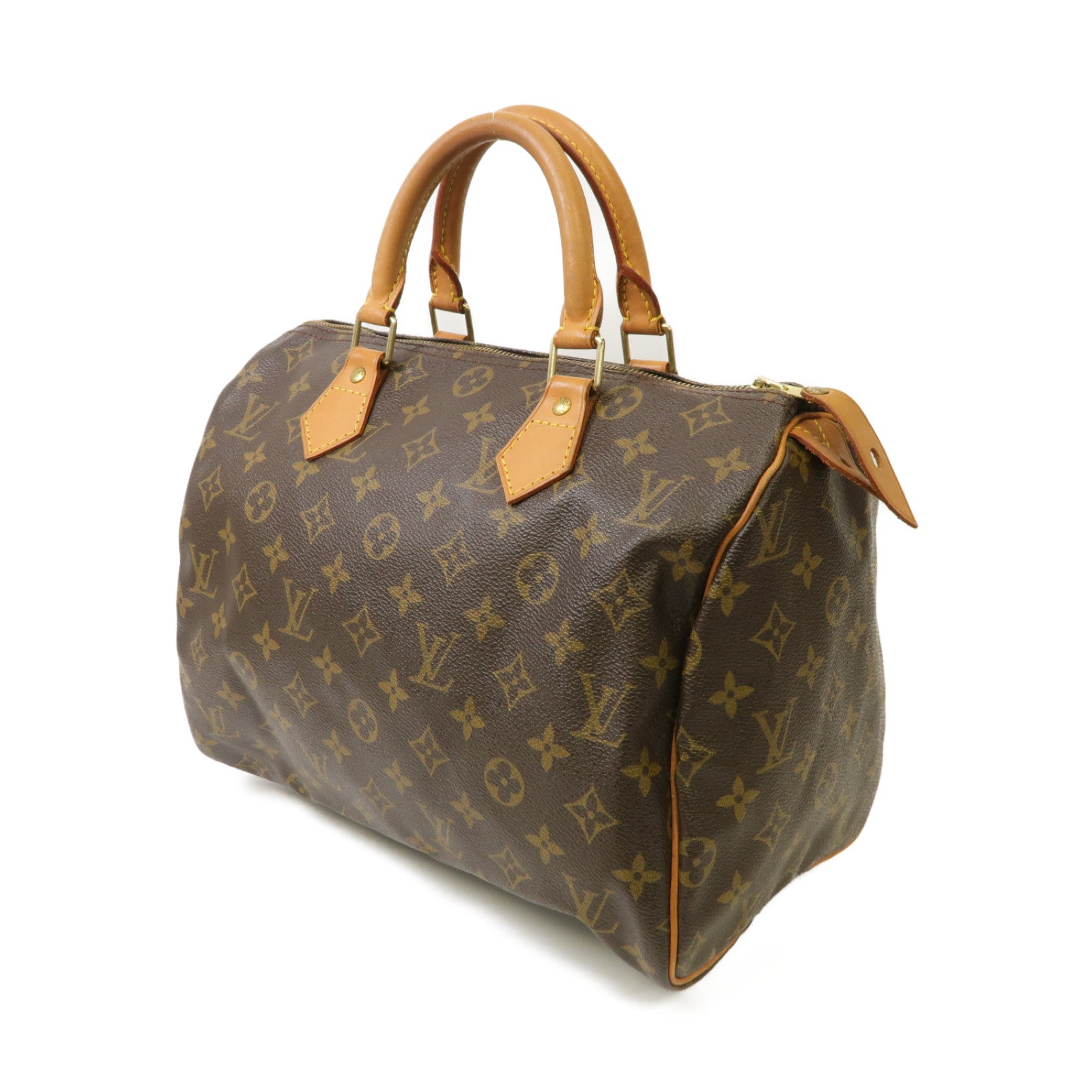 LOUIS VUITTON 【激減優惠】Monogram Speedy 30金扣手挽袋啡色