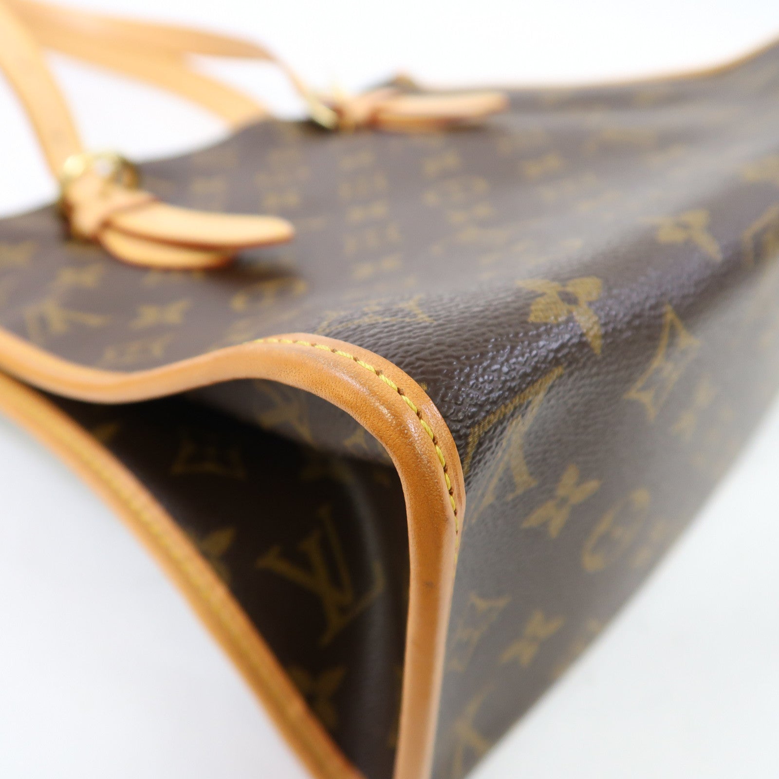 LOUIS VUITTON Monogram Popincort Haut金扣肩背袋啡色