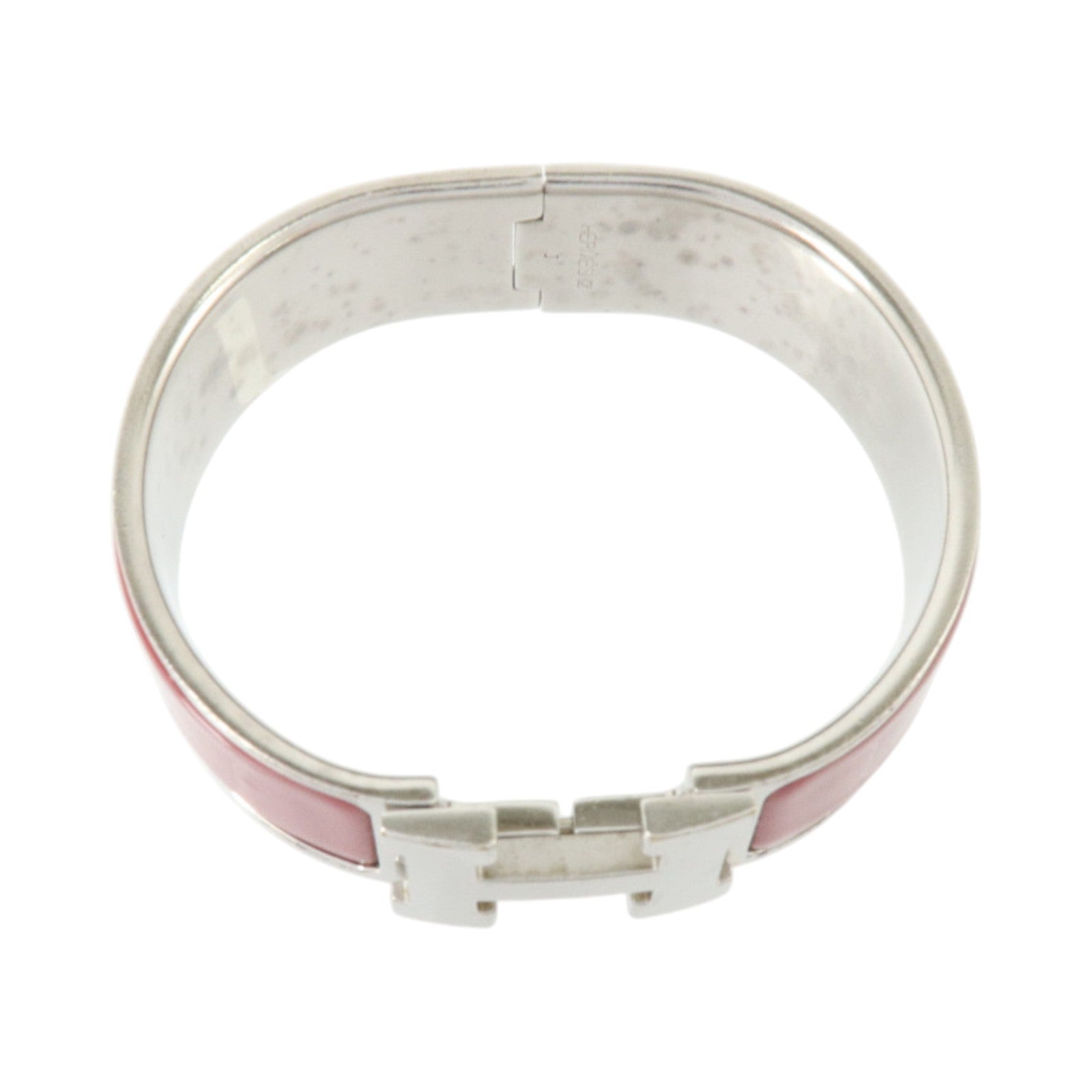 HERMES 金屬/琺瑯Clic-Clac H Bracelet銀扣手鏈