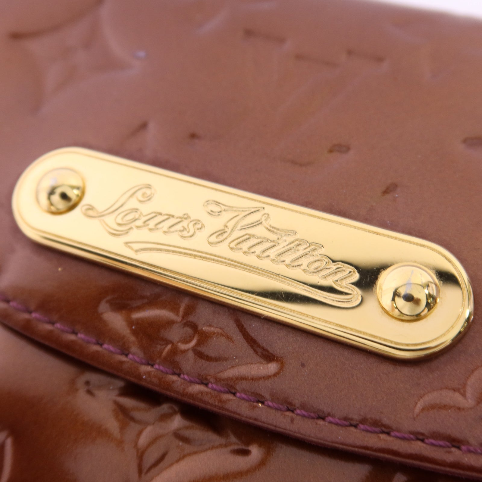 LOUIS VUITTON Vernis Sunset Boulevard金扣肩背袋