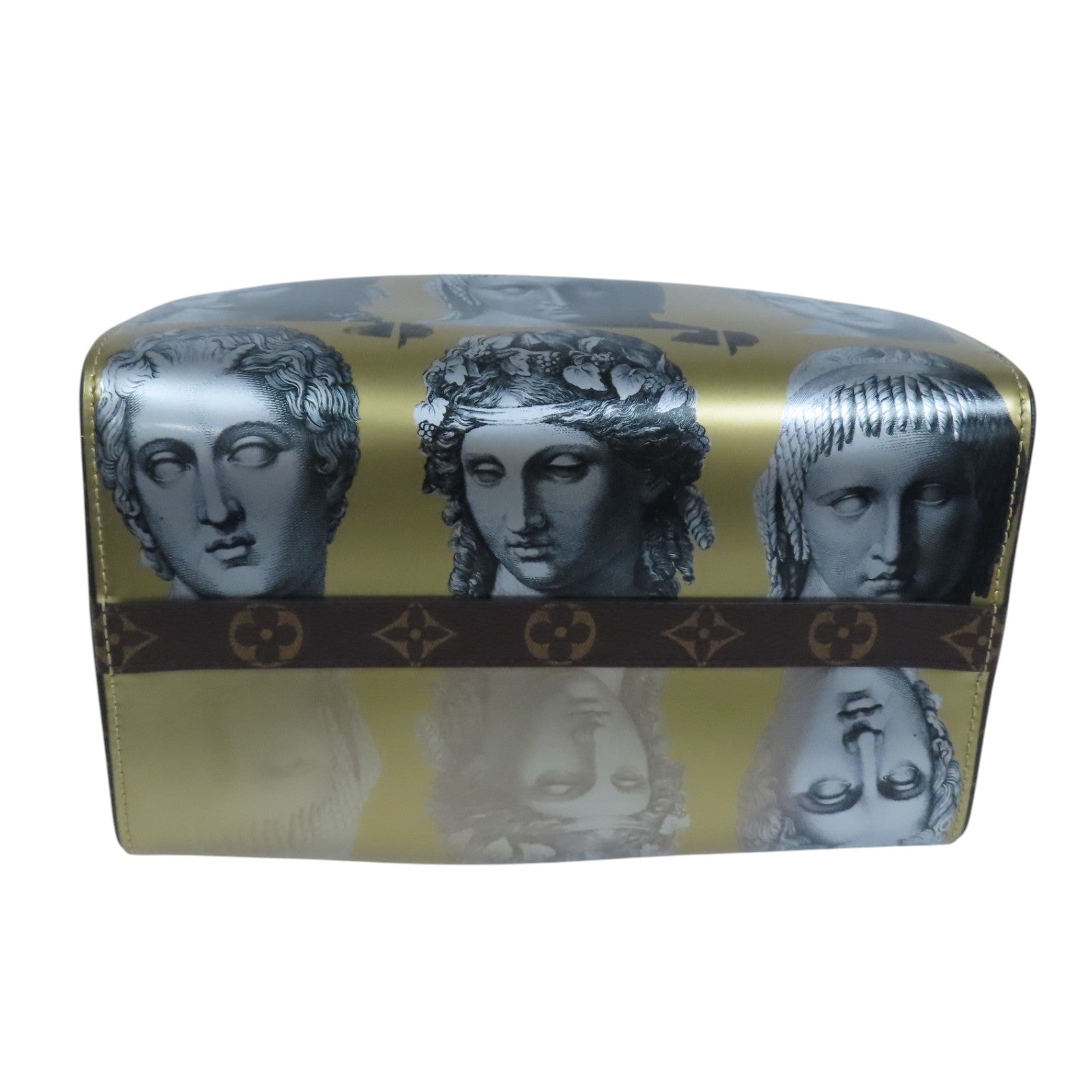 LOUIS VUITTON 塗層帆布Vuitton Fornasetti金扣手挽肩背兩用袋