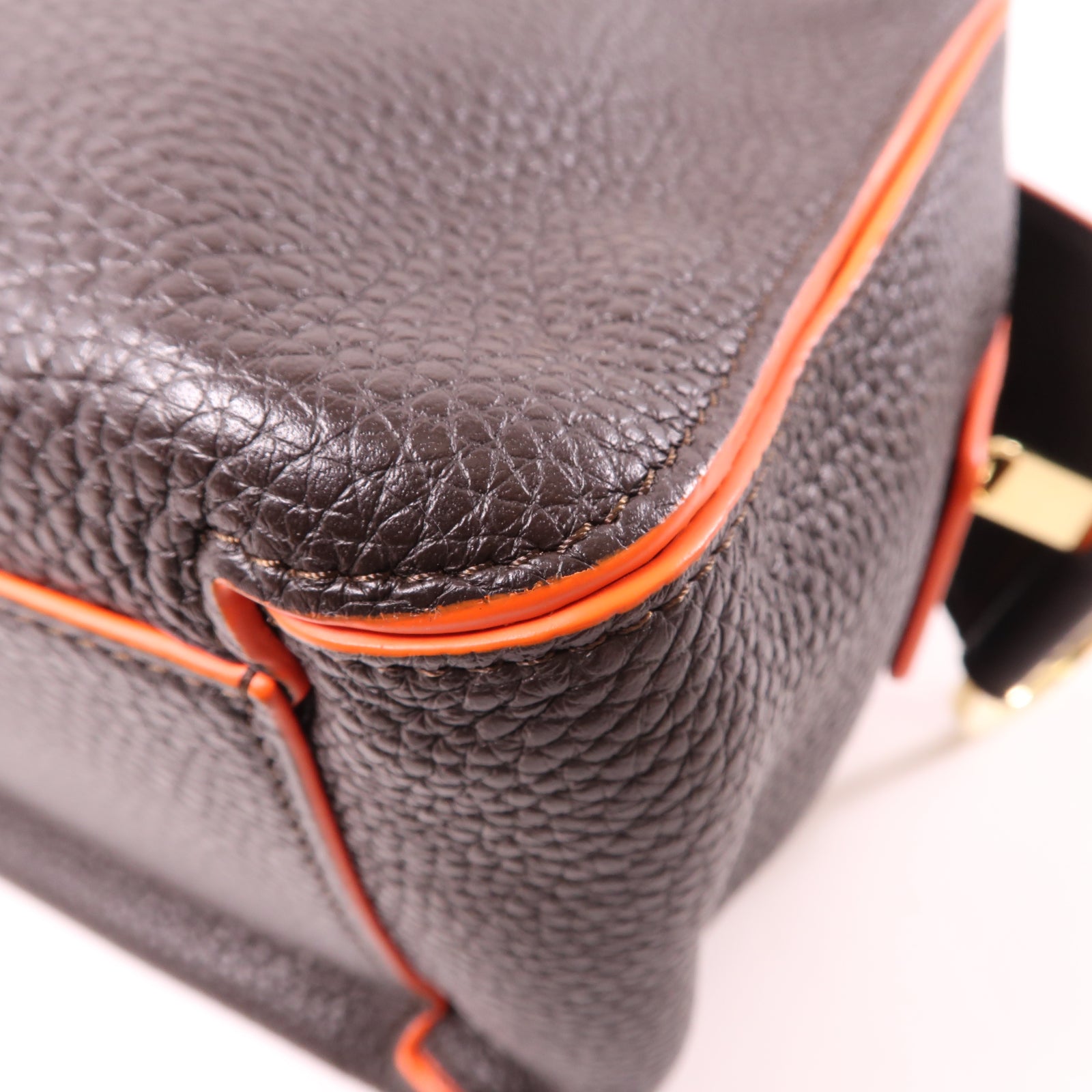 Delvaux 牛皮皮革Cool Box手挽肩背兩用袋棕色