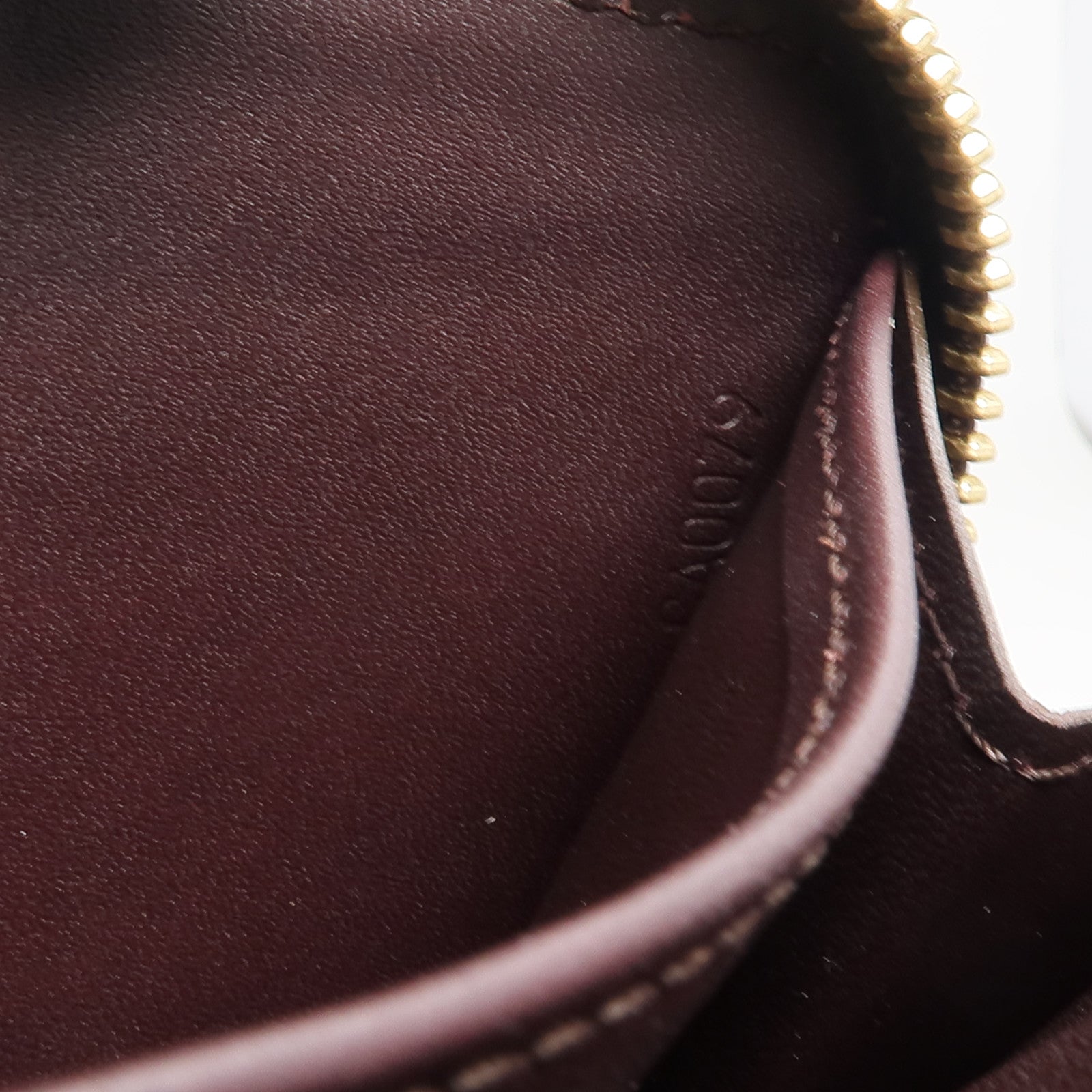LOUIS VUITTON Monogram Vernis Zippy Long Wallet長錢包Amarante