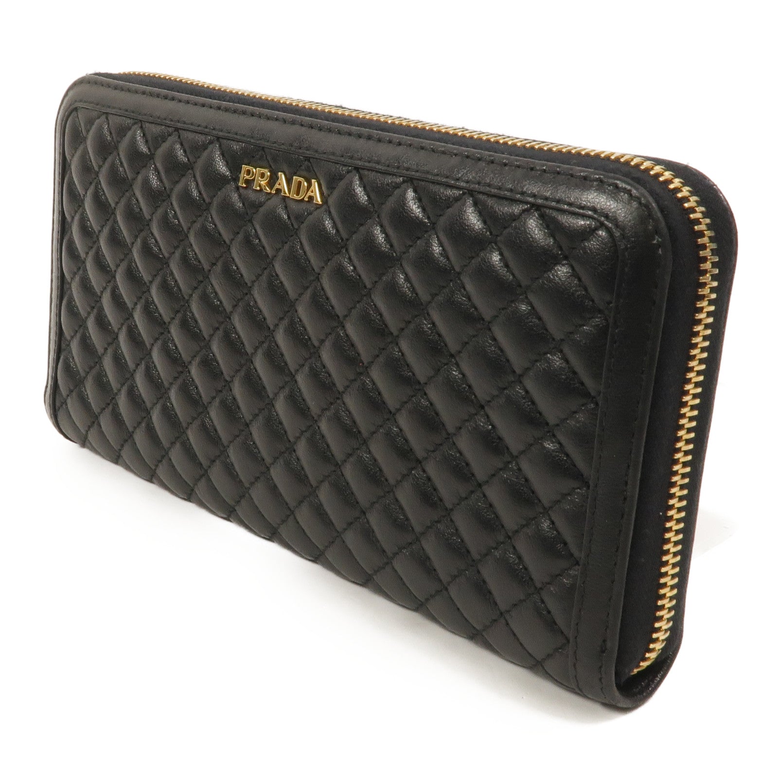 PRADA 牛皮皮革Zipper Long Wallet長錢包