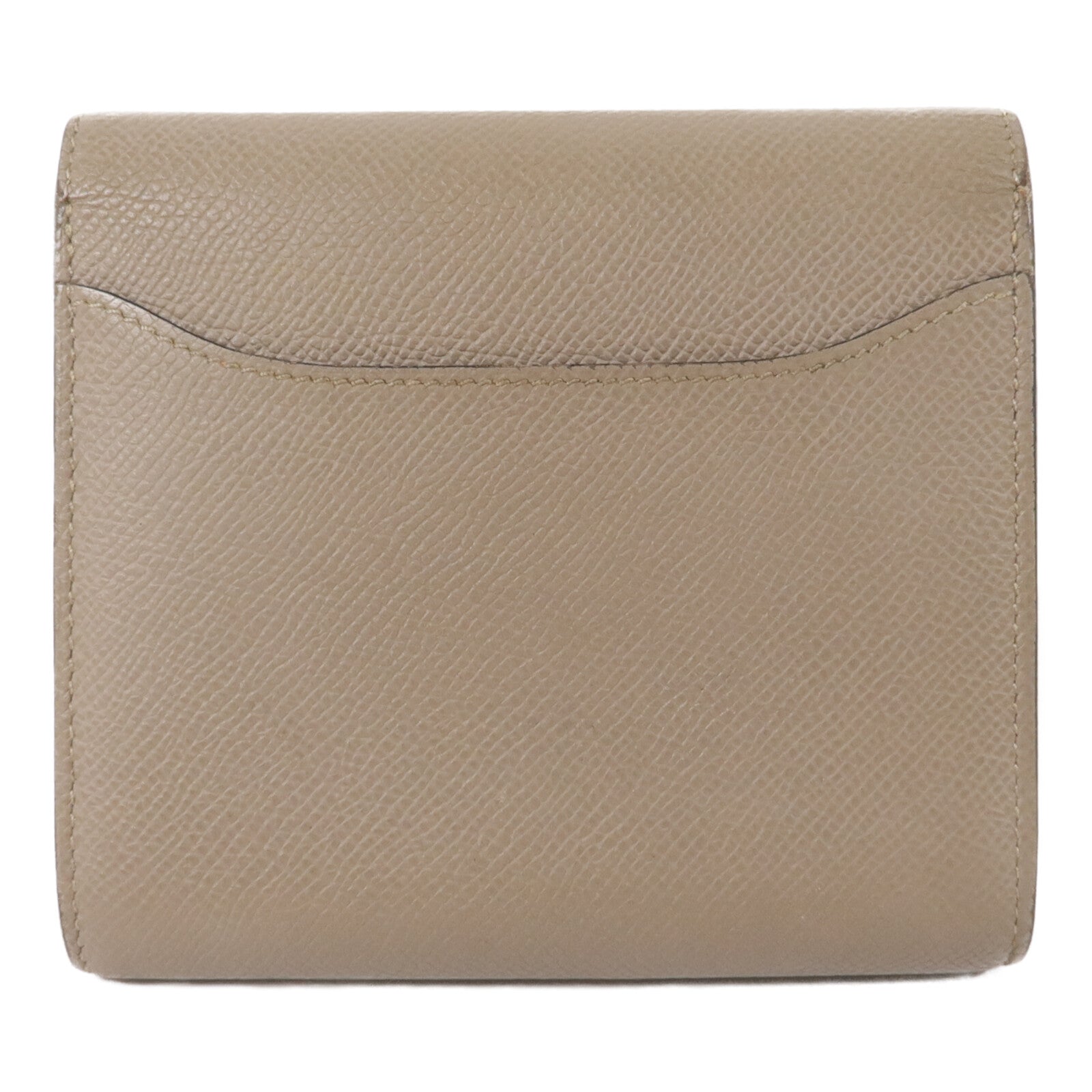 HERMES Epsom皮革Constance Compact Wallet錢包Gris Asphalte