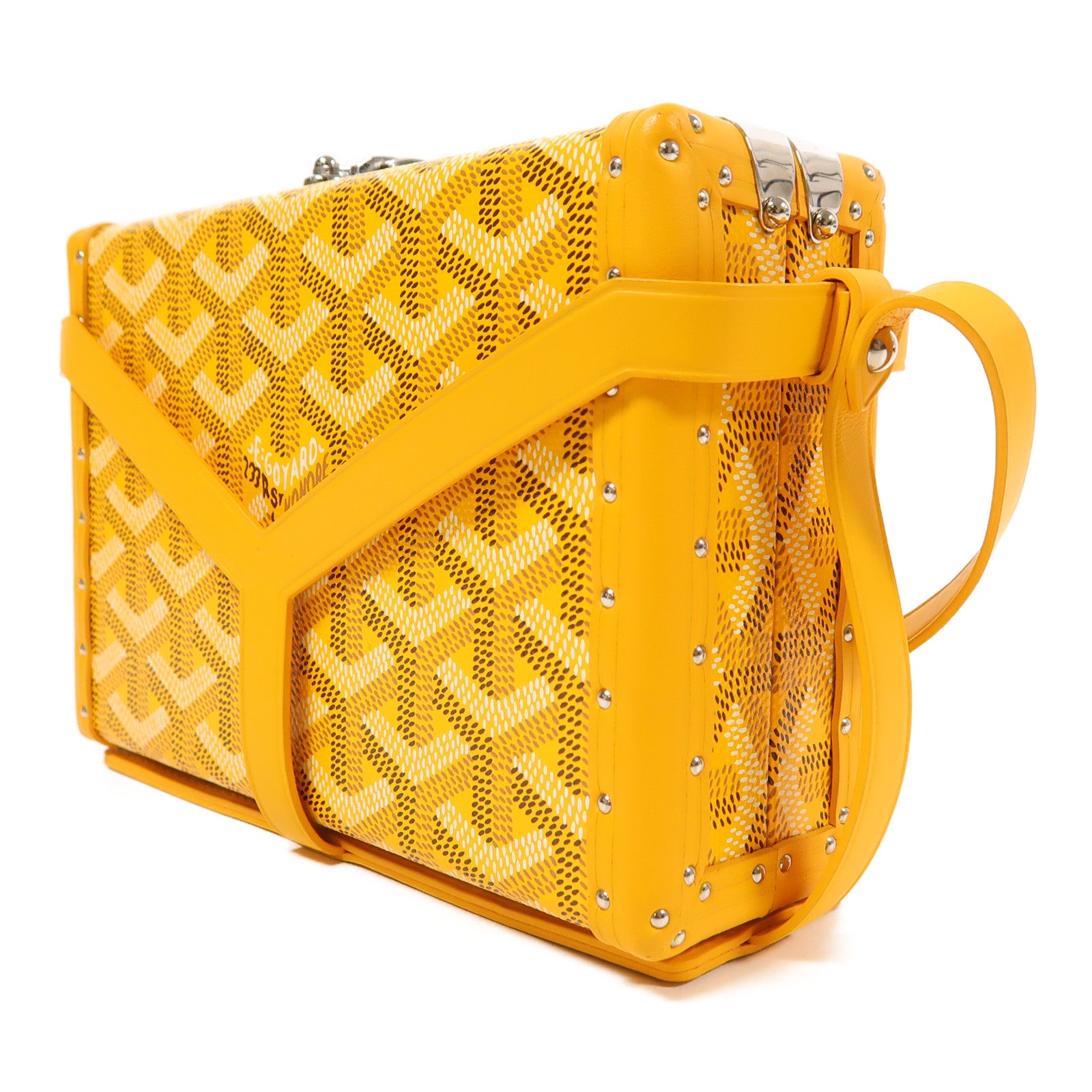 GOYARD 【激減優惠】塗層帆布Minaudiere Trunk Bag銀扣肩背袋