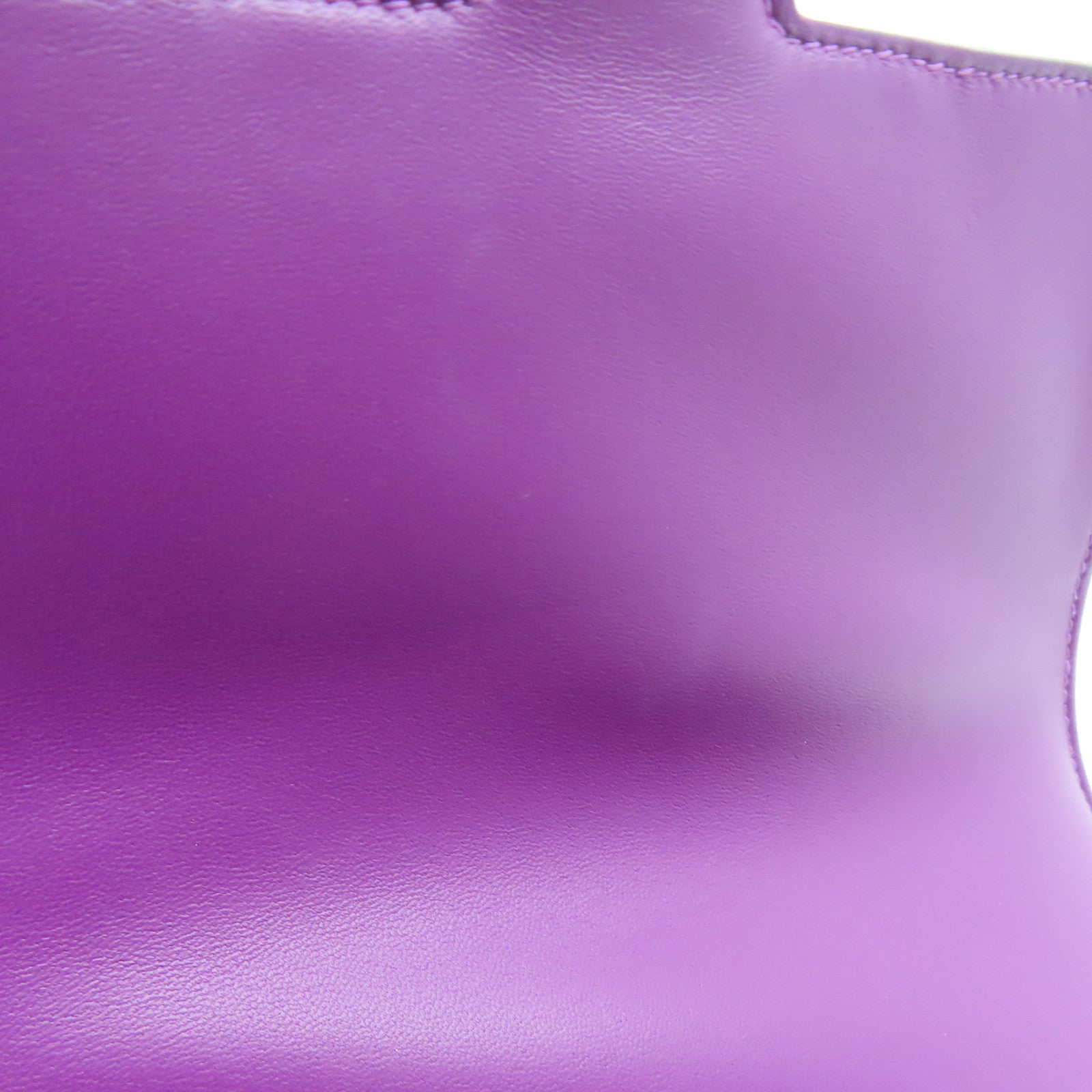 HERMES Evercolor Leather Constance 24 Gold Buckle Shoulder Bag Anemone/Purple