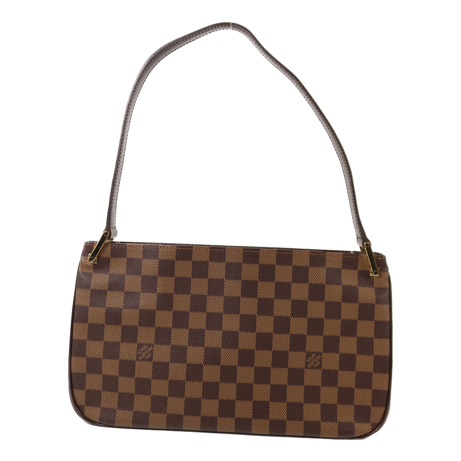 LOUIS VUITTON Damier Aubagne金扣肩背袋