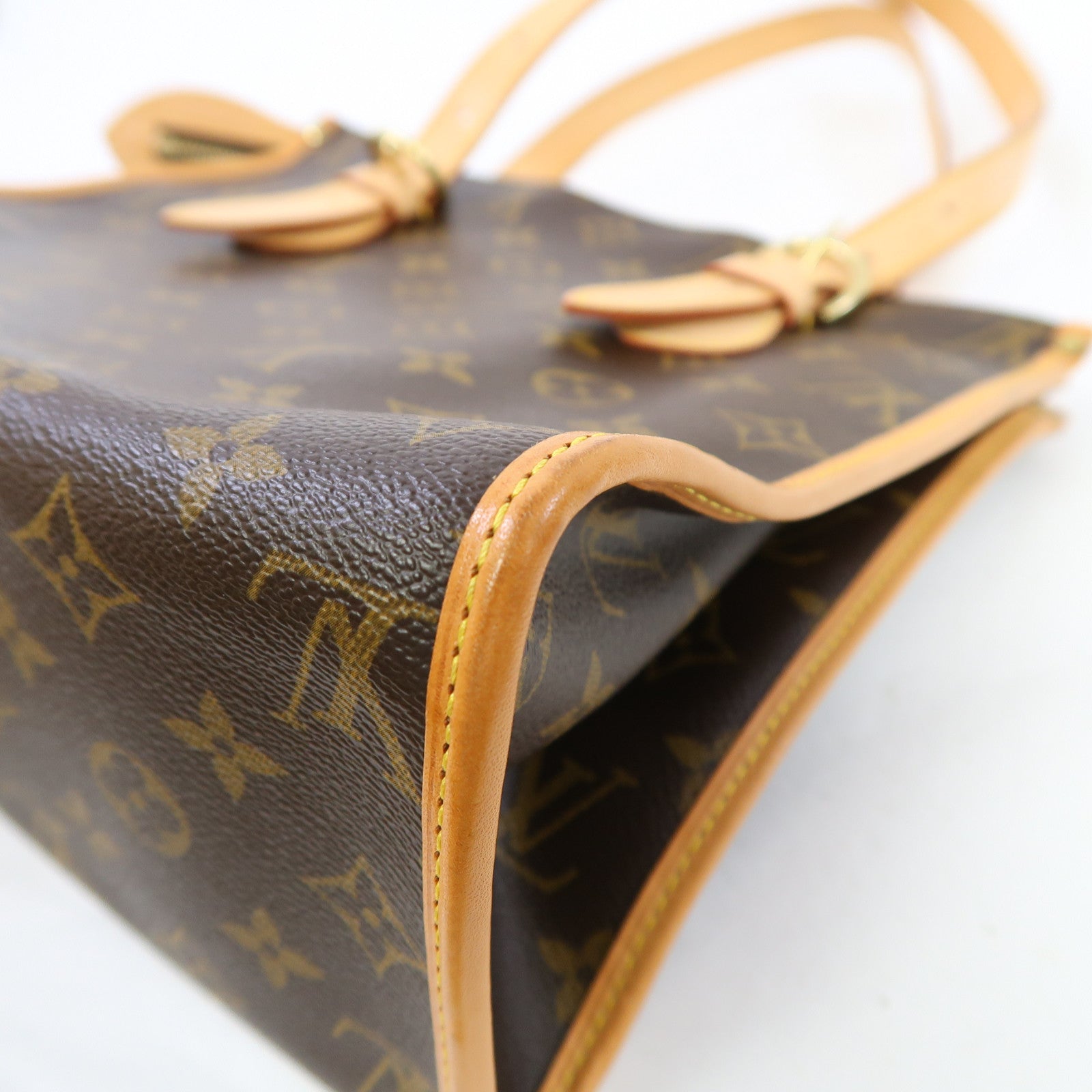 LOUIS VUITTON Monogram Popincort Haut金扣肩背袋啡色