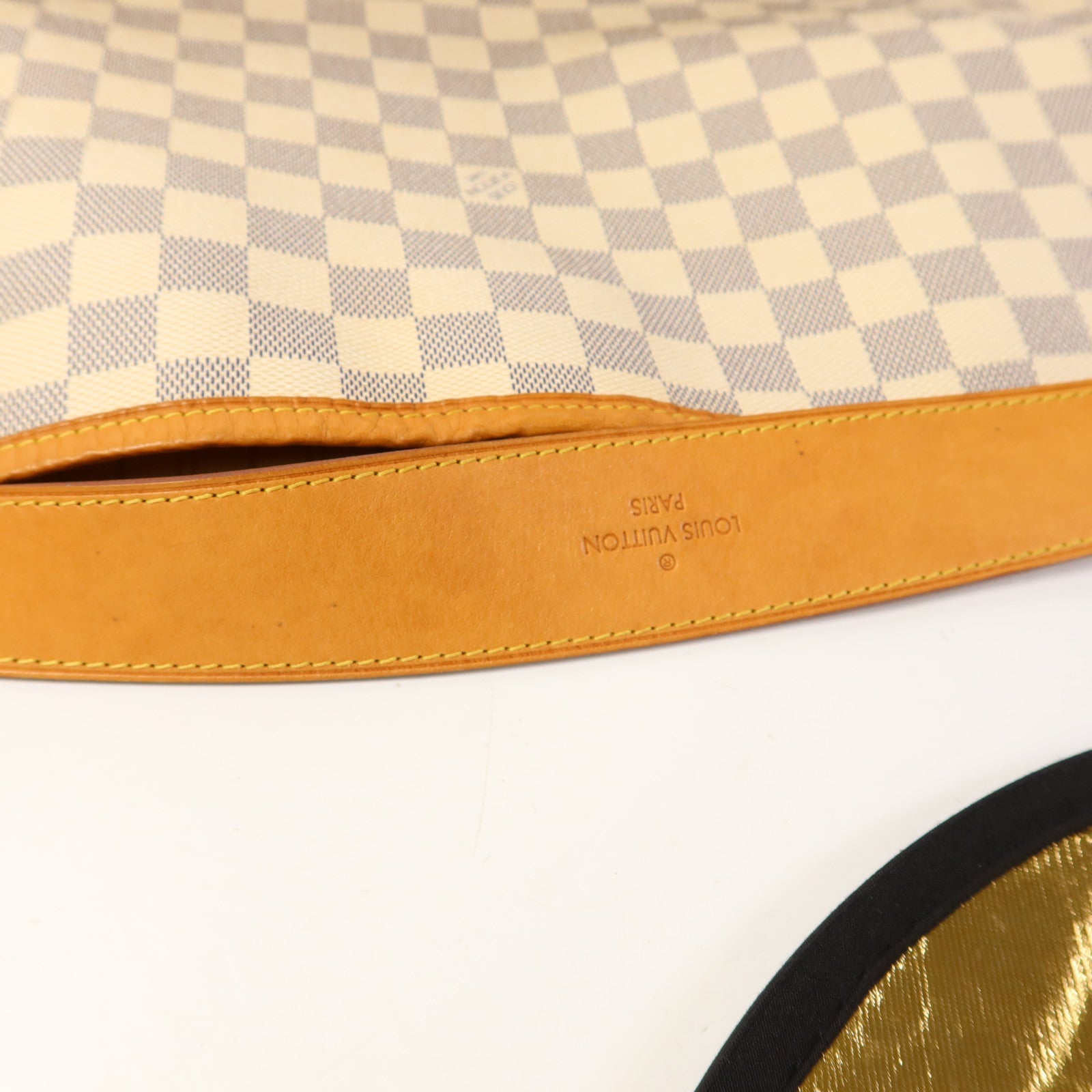 LOUIS VUITTON 【激減優惠】Damier Azur Delightful MM金扣肩背袋