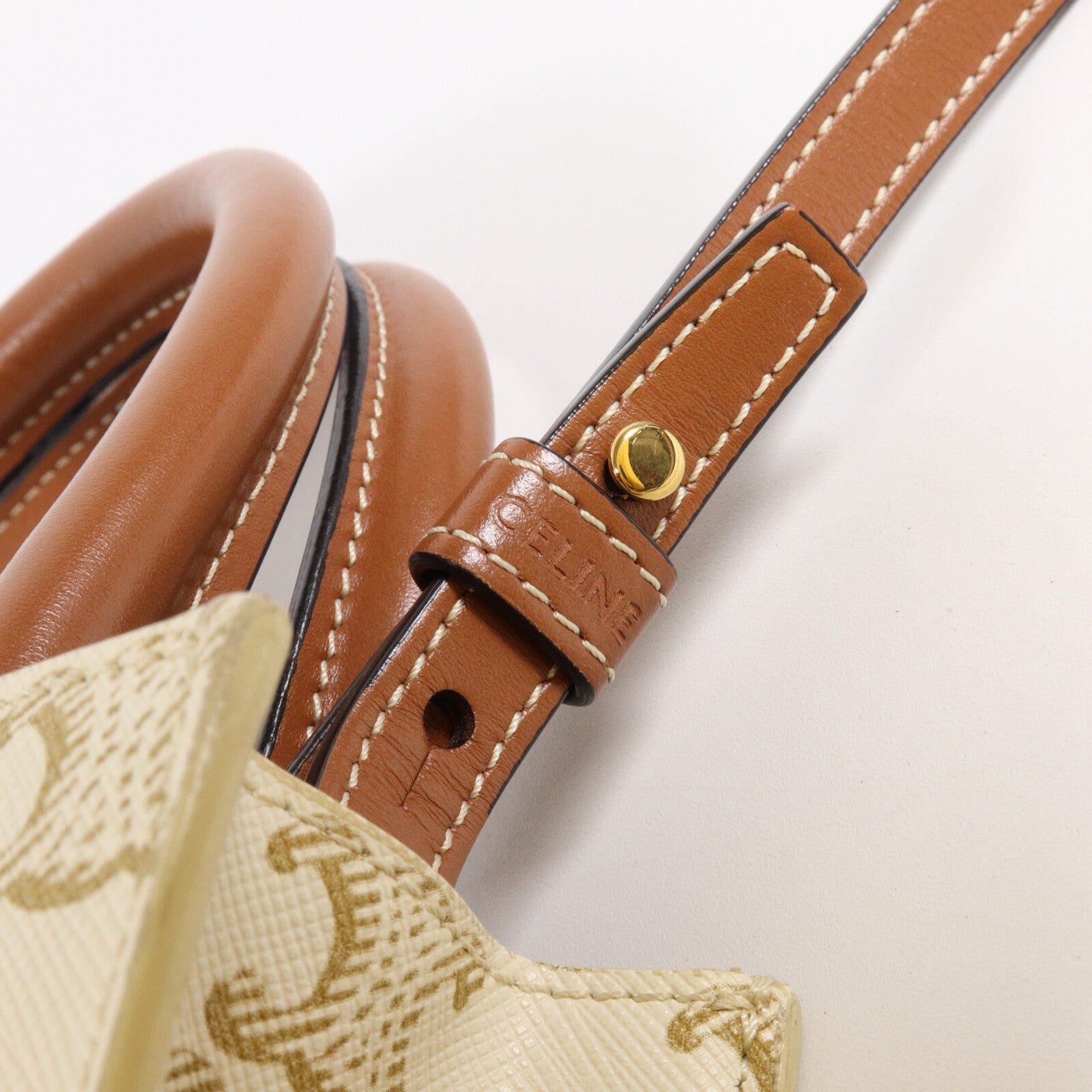 CELINE 塗層帆布Mini Vertical Cabas手挽肩背兩用袋